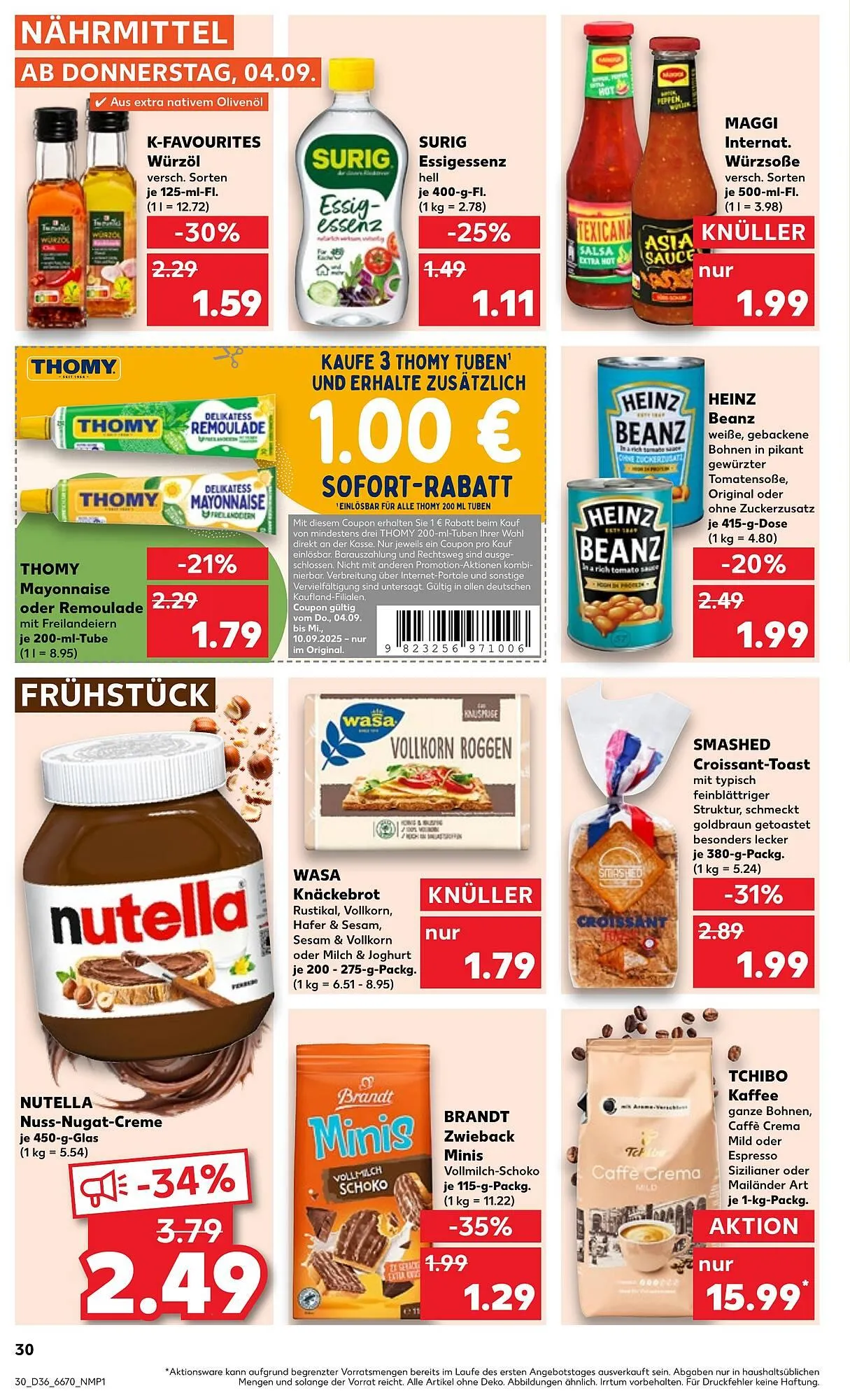 Kaufland Prospekt von 4. September bis 10. September 2025 - Prospekt seite 30