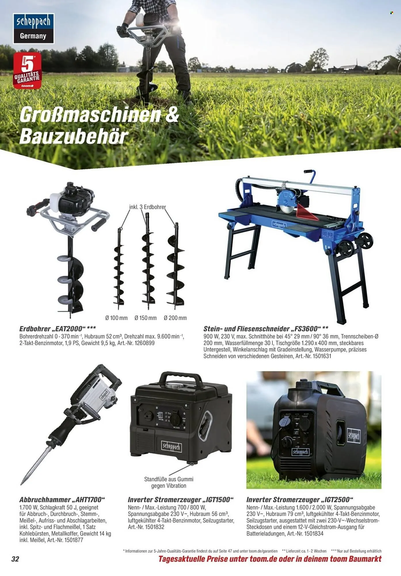 Toom Baumarkt Prospekt von 28. März bis 30. Juni 2026 - Prospekt seite 32