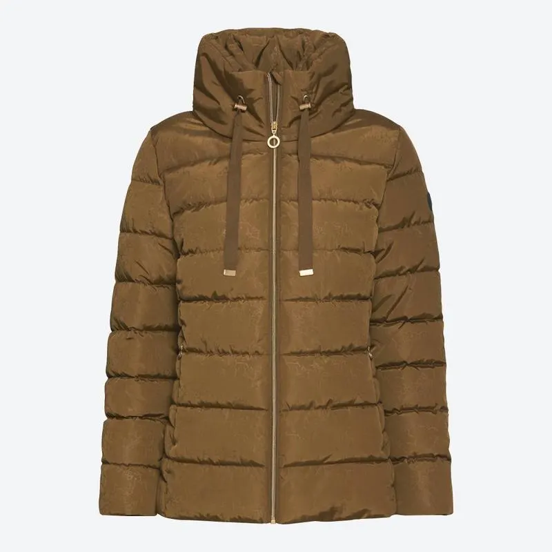 Damen-Steppjacke mit doppeltem Kragen
