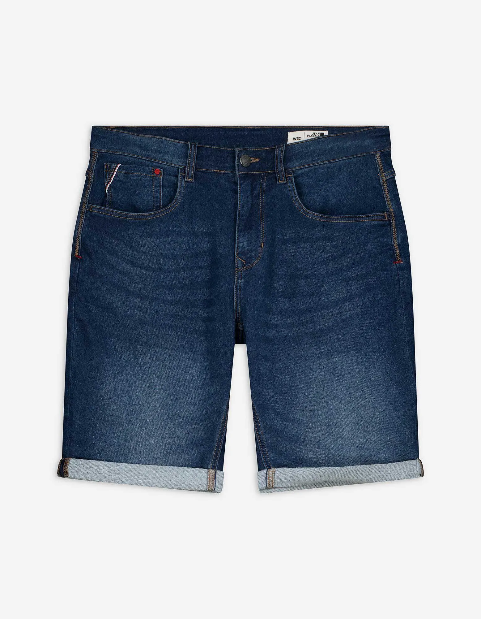 Pantaloncini di jeans - Risvolti fissi sul fondo gamba - blu scuro