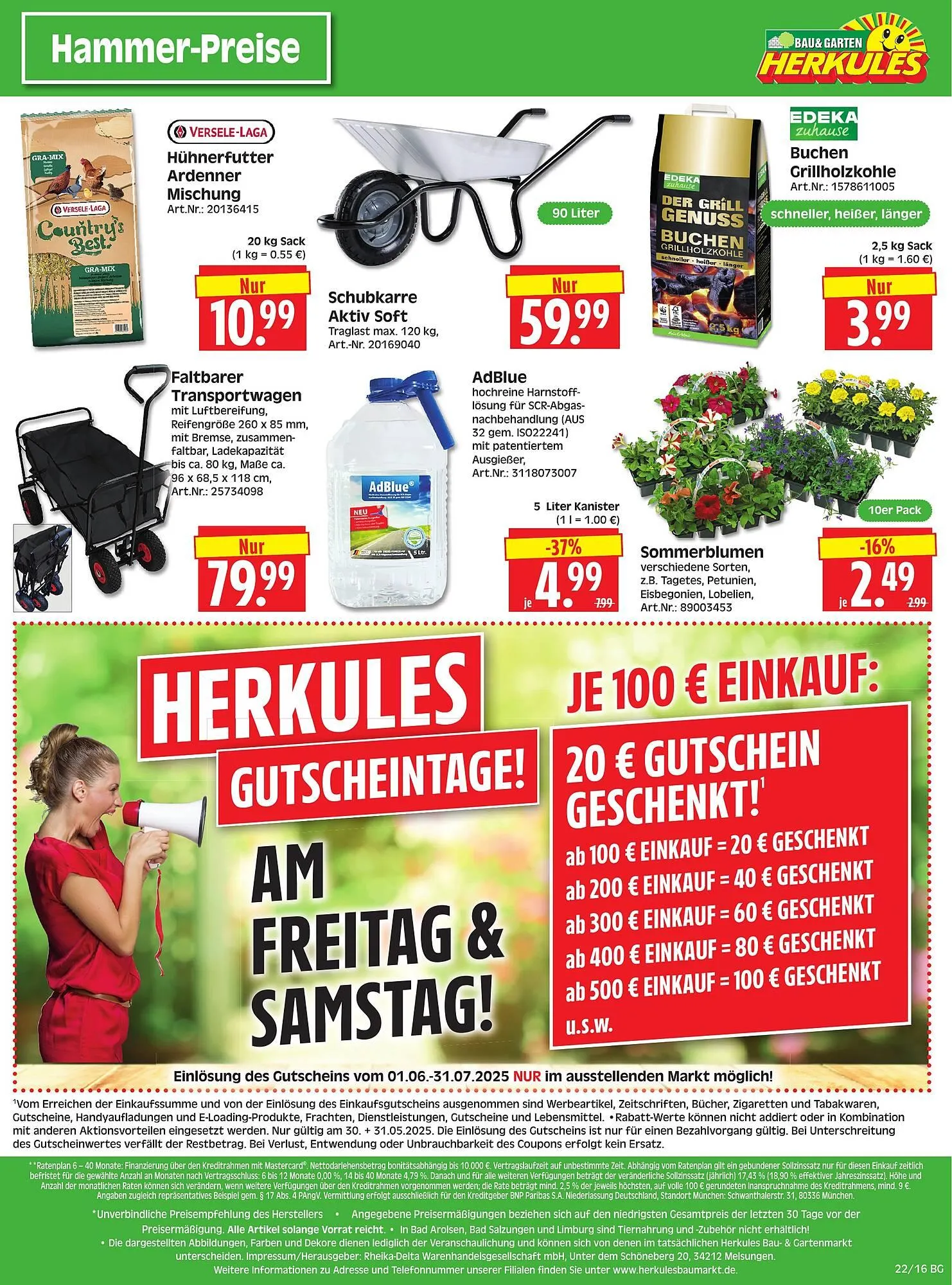 Herkules Baumarkt Prospekt von 26. Mai bis 31. Mai 2025 - Prospekt seite 16