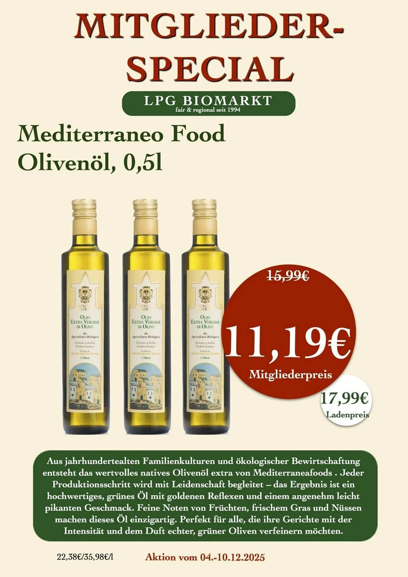 LPG Biomarkt Prospekt von 4. Dezember bis 10. Dezember 2025 - Prospekt seite 14