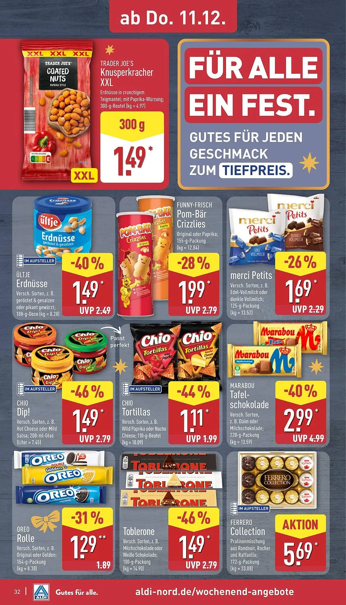 Aldi Nord Prospekt von 8. Dezember bis 13. Dezember 2025 - Prospekt seite 32