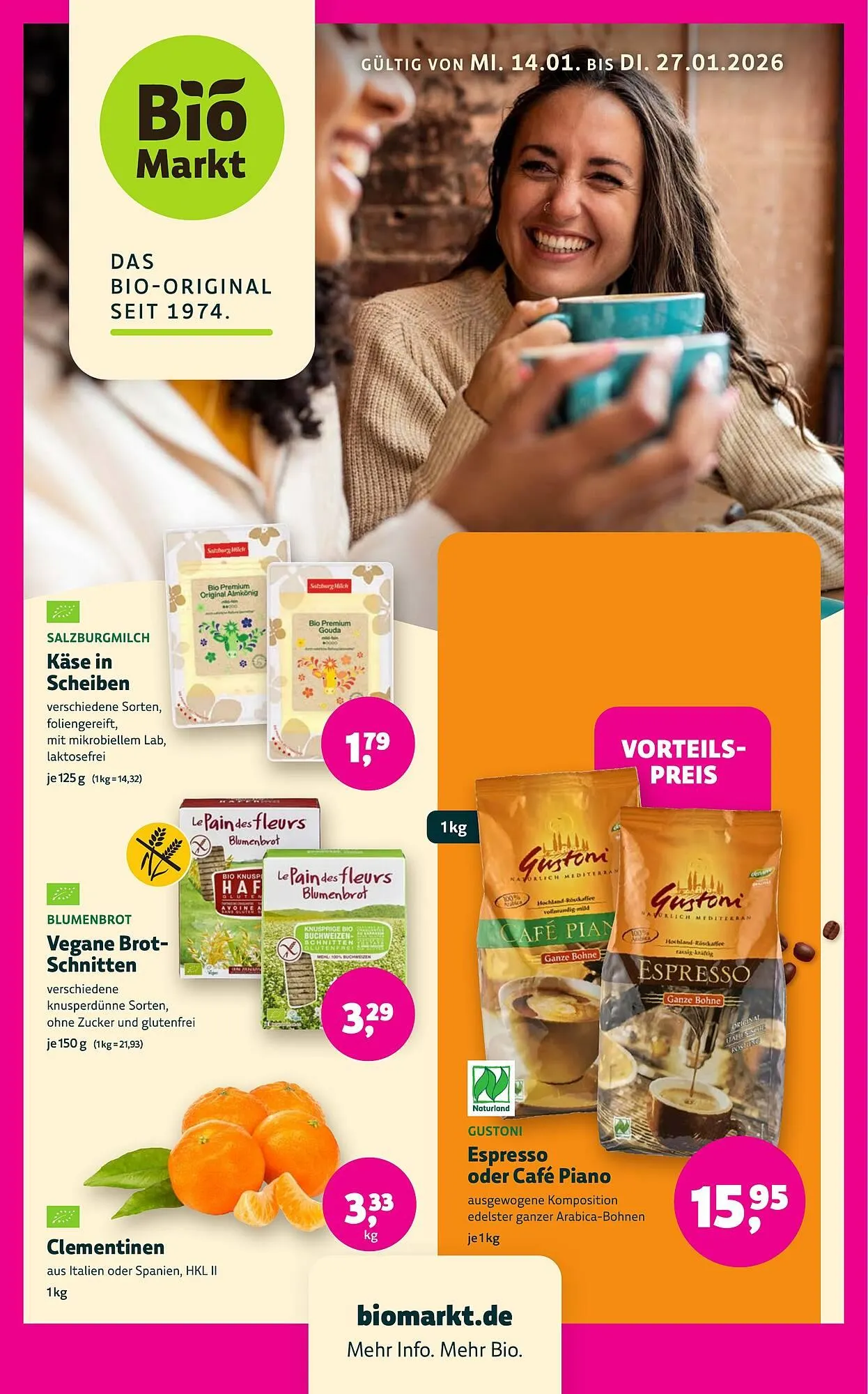 Aleco Biomarkt Prospekt von 14. Januar bis 27. Januar 2026 - Prospekt seite 1