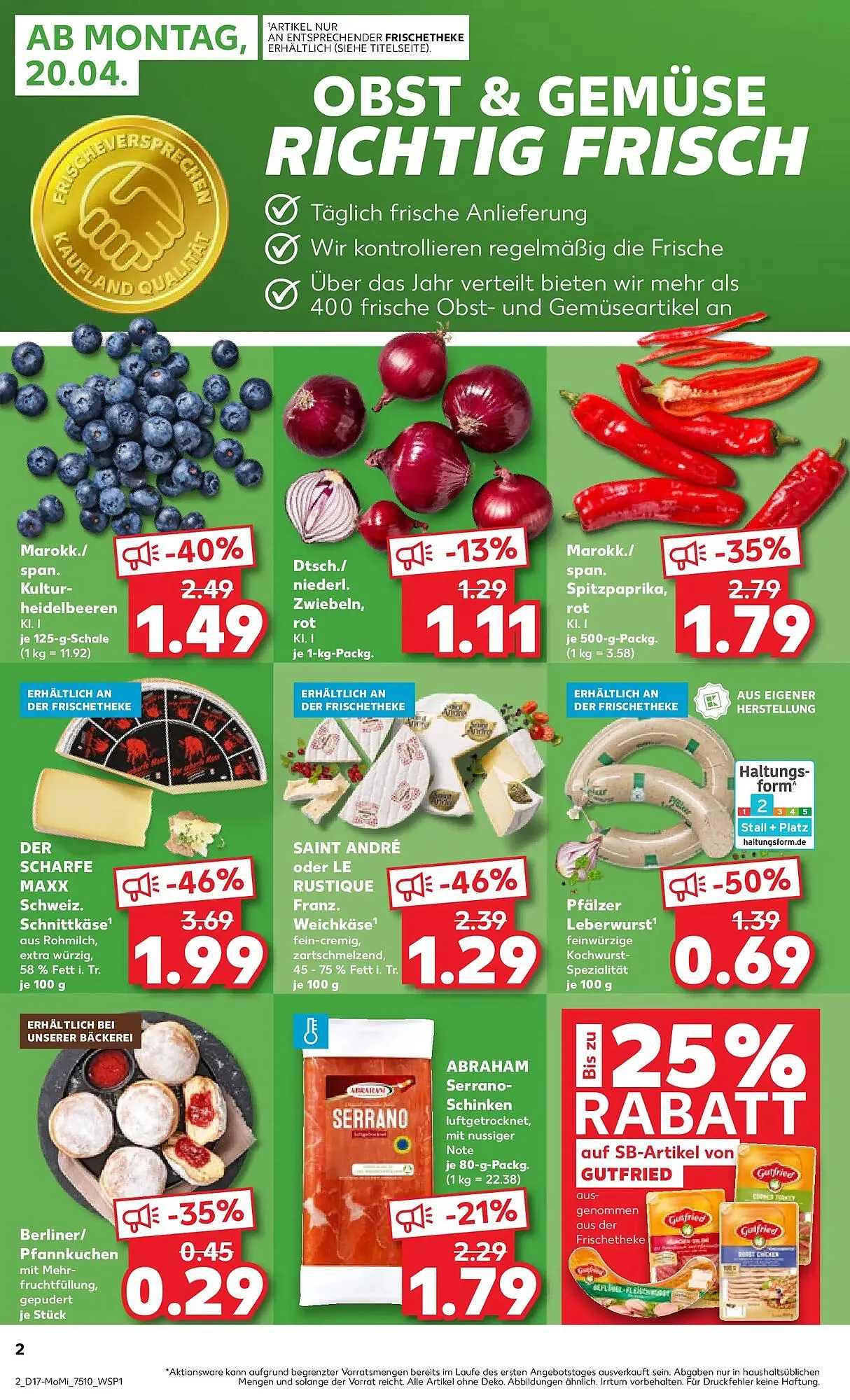 Kaufland Prospekt von 19. April bis 22. April 2026 - Prospekt seite 2