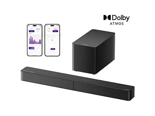 ULTIMEA Poseidon M60 Boom - 5.1 Systeme mit Dolby Atmos, Soundbar, Schwarz