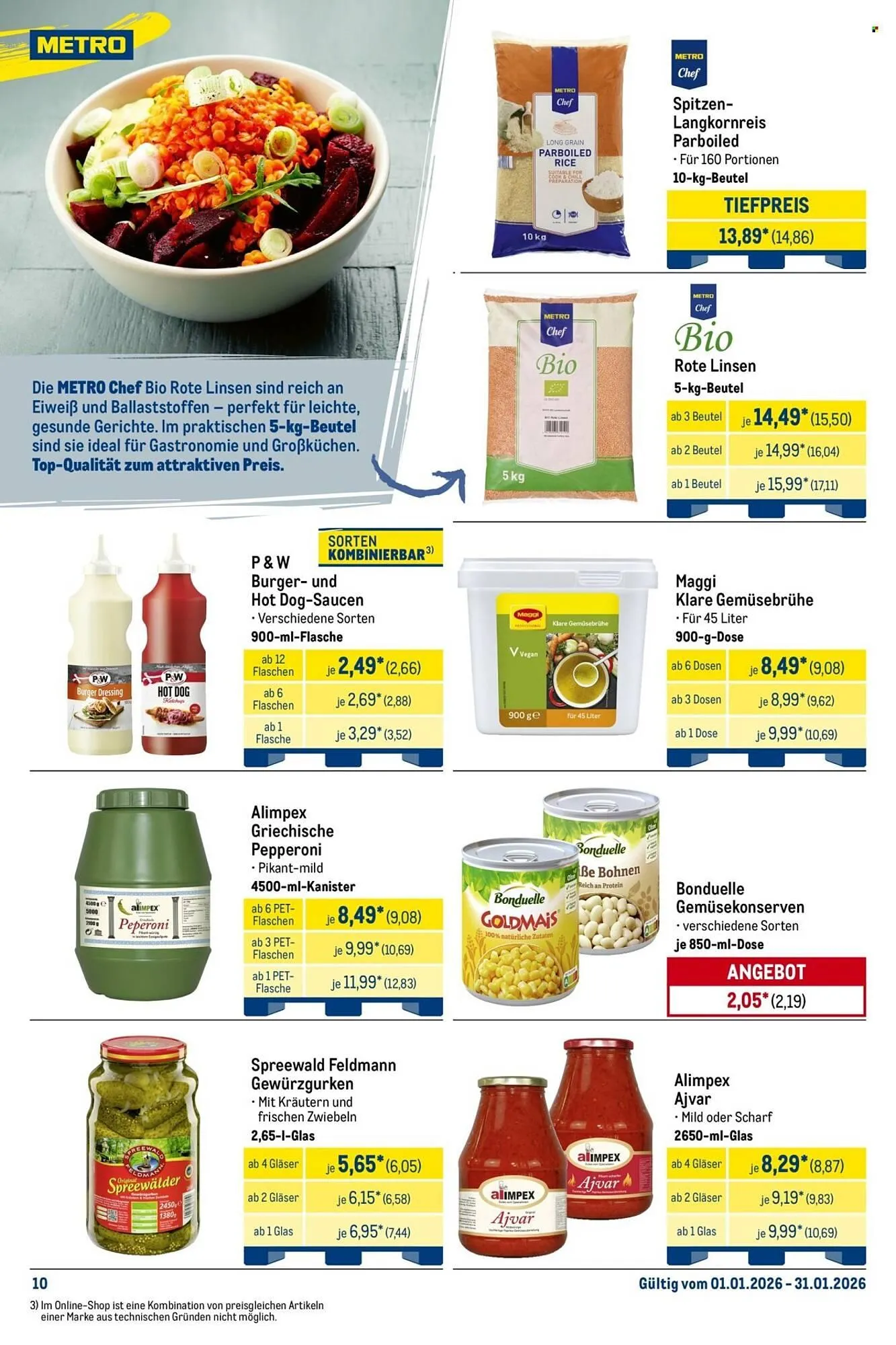METRO Prospekt von 1. Januar bis 31. Januar 2026 - Prospekt seite 10