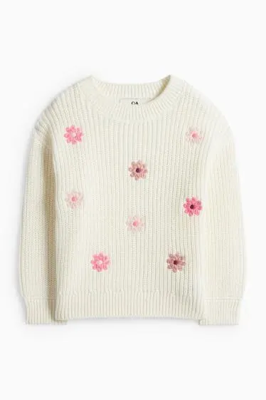 Floral - jumper - ribbed