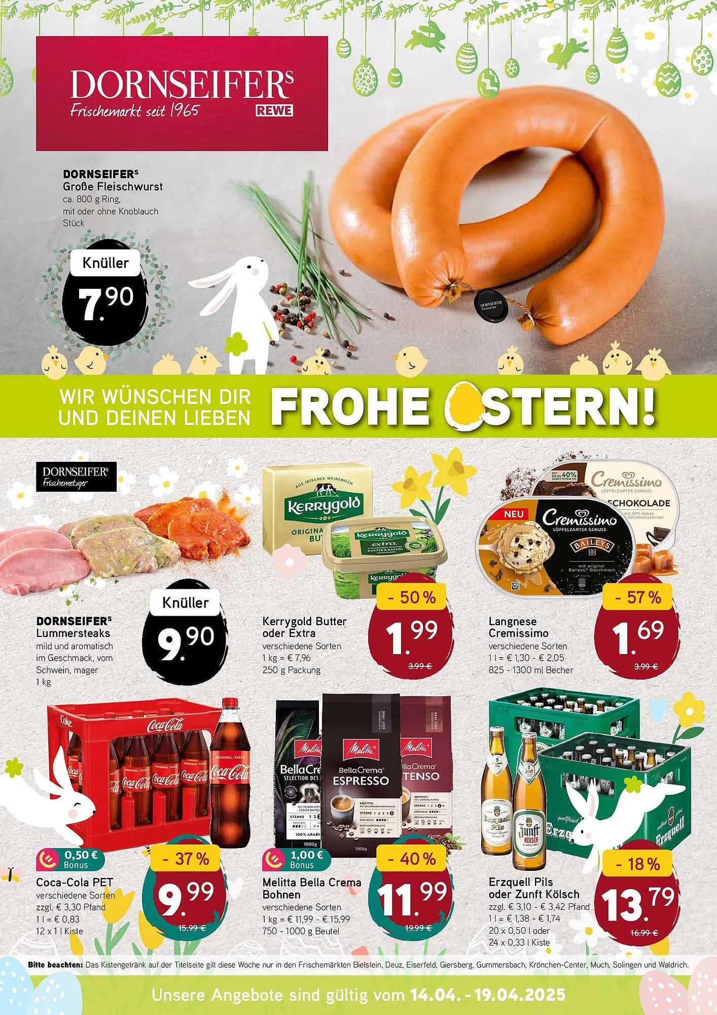 Dornseifer Prospekt von 10. April bis 19. April 2025 - Prospekt seite 1