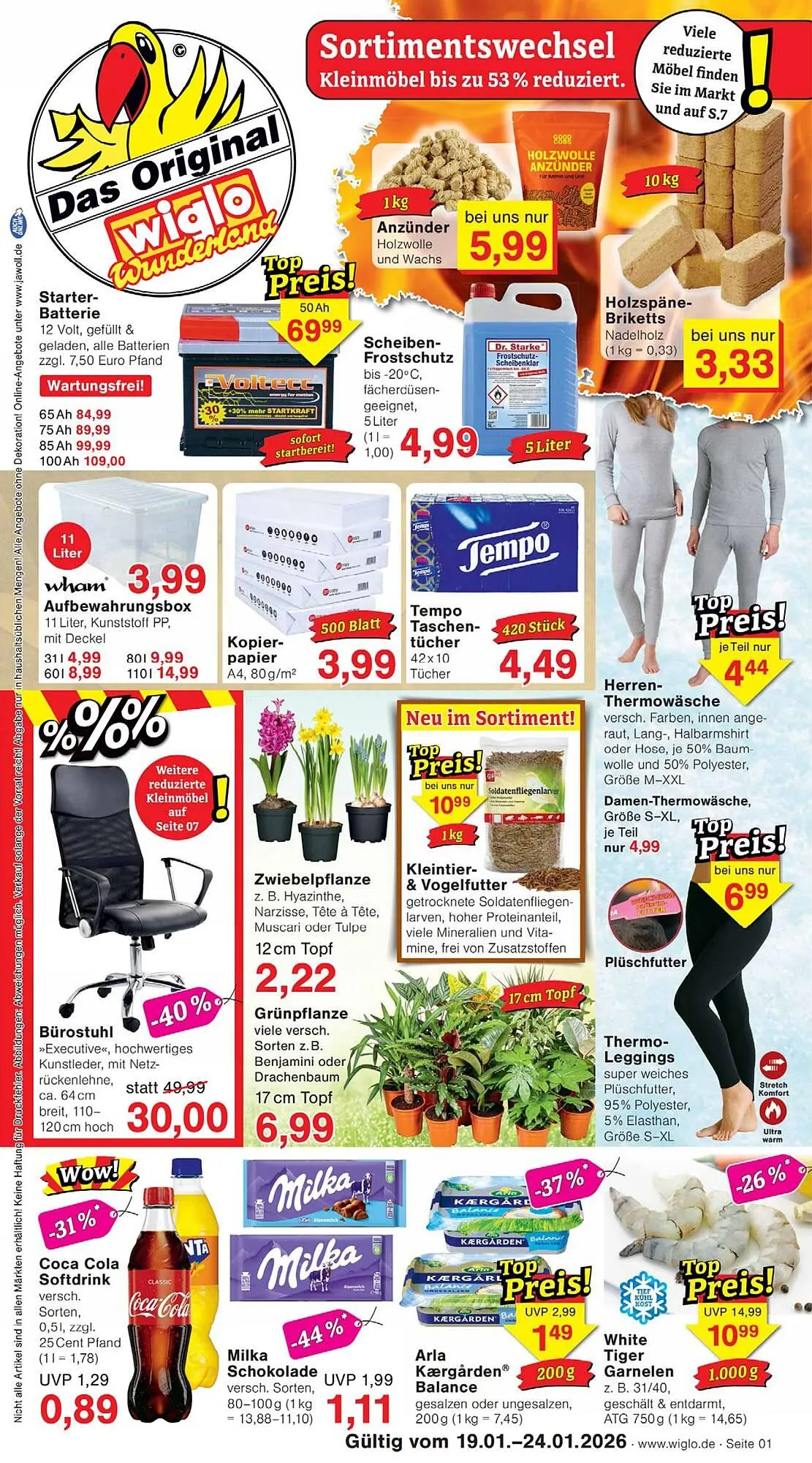 Wiglo Wunderland Prospekt von 19. Januar bis 24. Januar 2026 - Prospekt seite 1