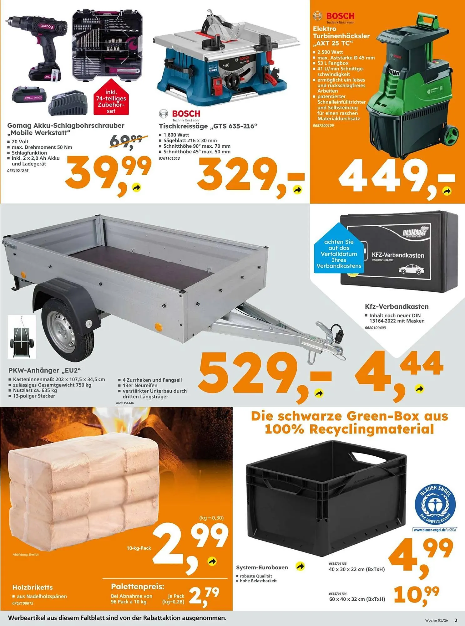 Globus Baumarkt Prospekt von 29. Dezember bis 4. Januar 2026 - Prospekt seite 3