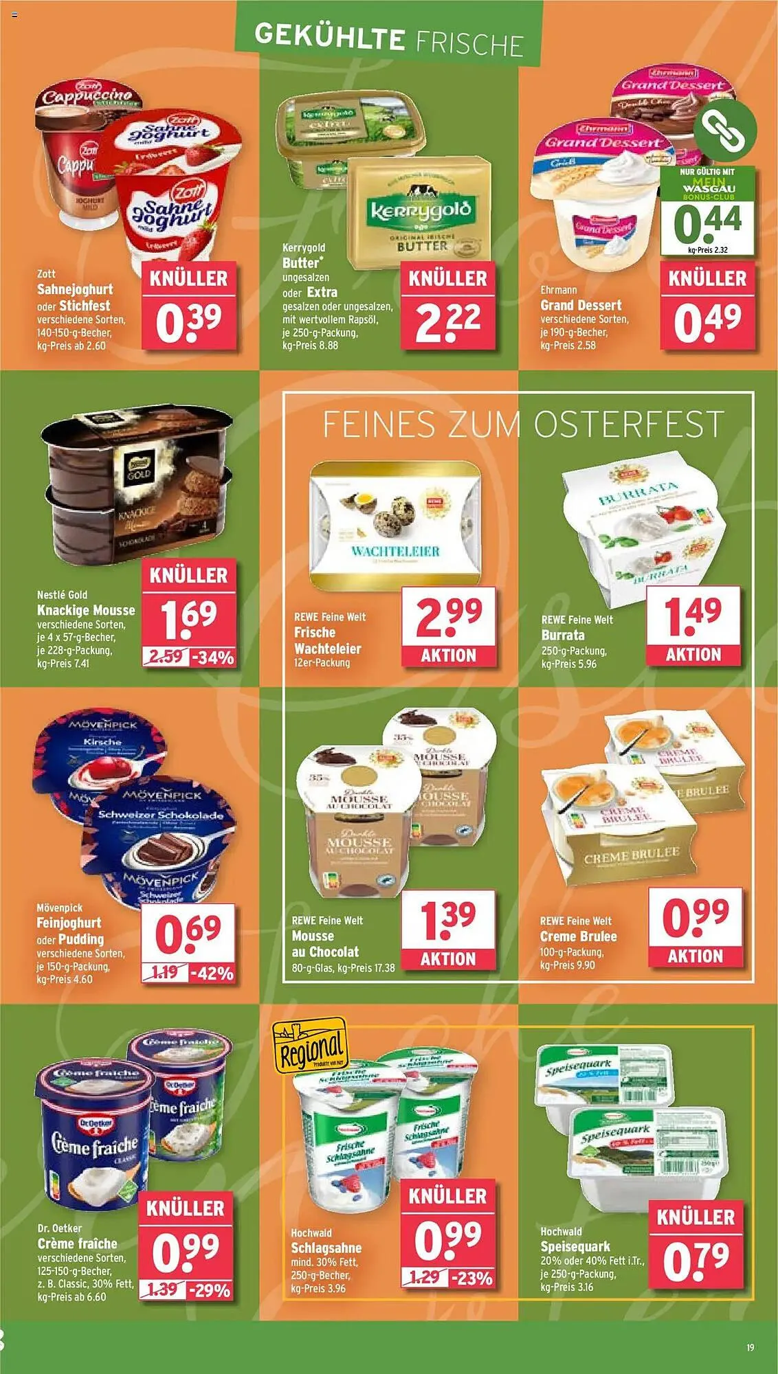 Wasgau Prospekt von 14. April bis 19. April 2025 - Prospekt seite 19