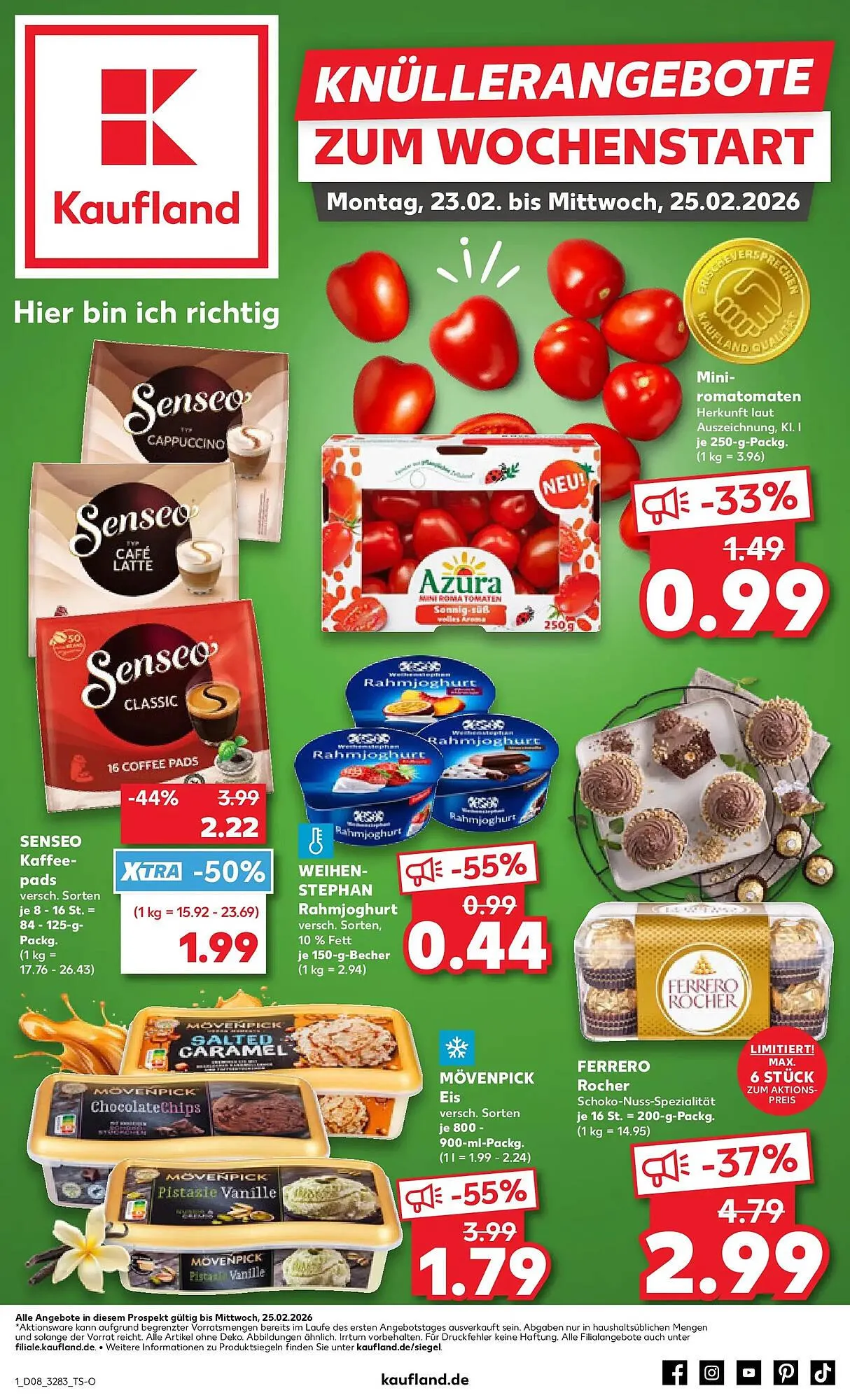 Kaufland Prospekt von 22. Februar bis 25. Februar 2026 - Prospekt seite 1