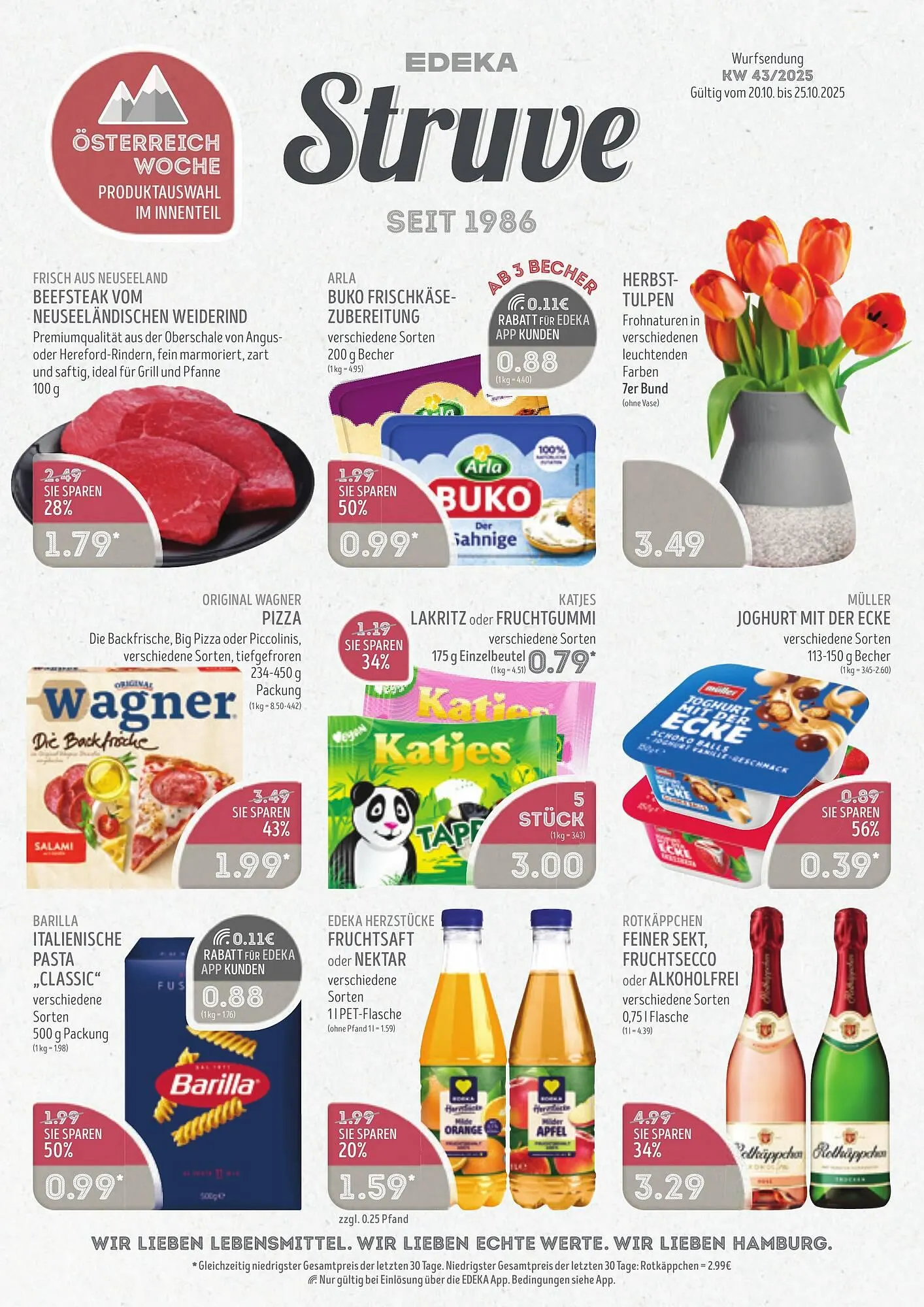 Edeka Struve Prospekt von 20. Oktober bis 25. Oktober 2025 - Prospekt seite 1