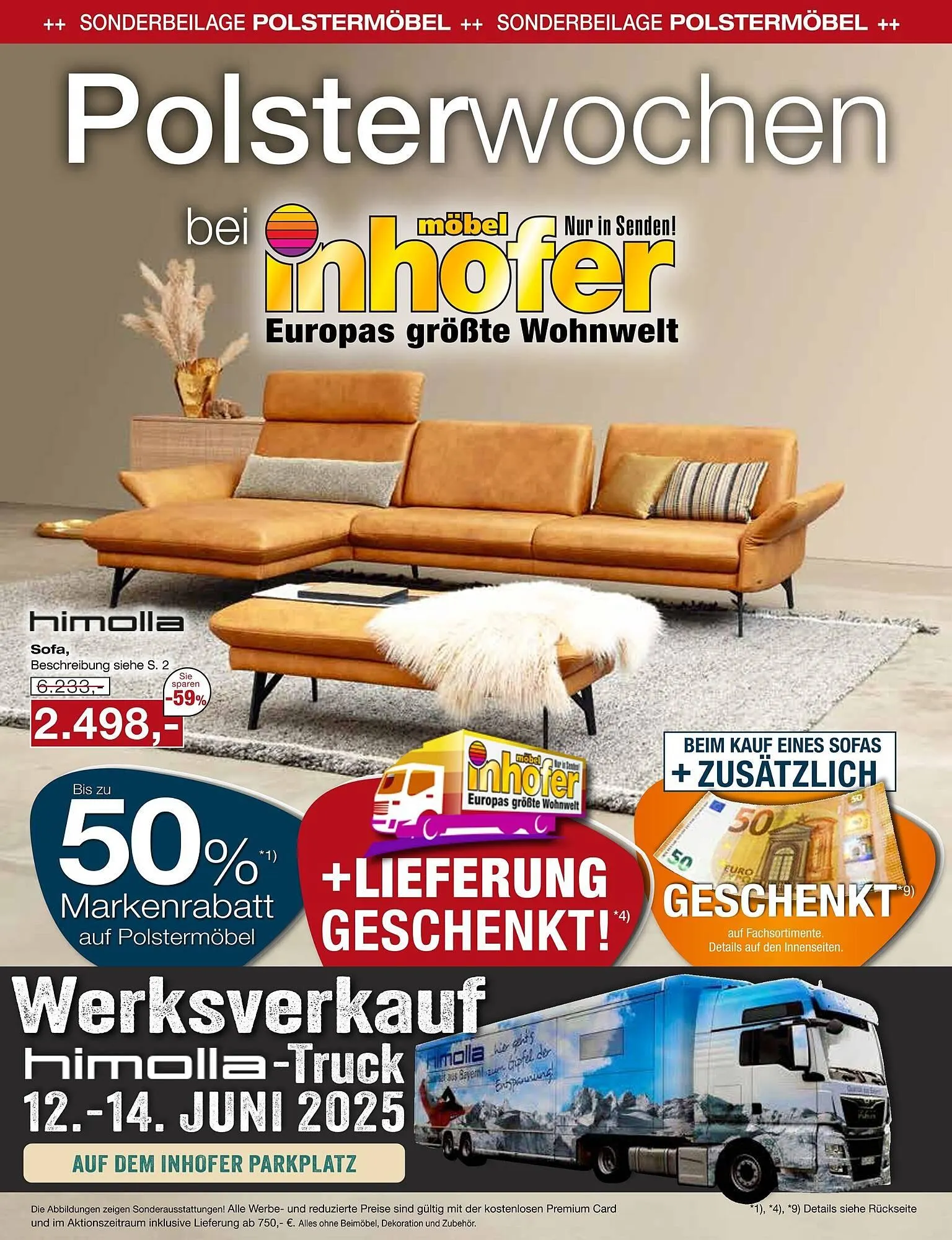 Möbel Inhofer Prospekt von 4. Juni bis 21. Juni 2025 - Prospekt seite 1