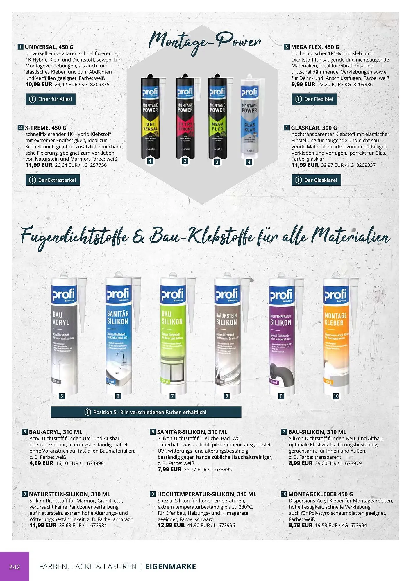 BBM Baumarkt Prospekt von 20. April bis 31. Dezember 2025 - Prospekt seite 250