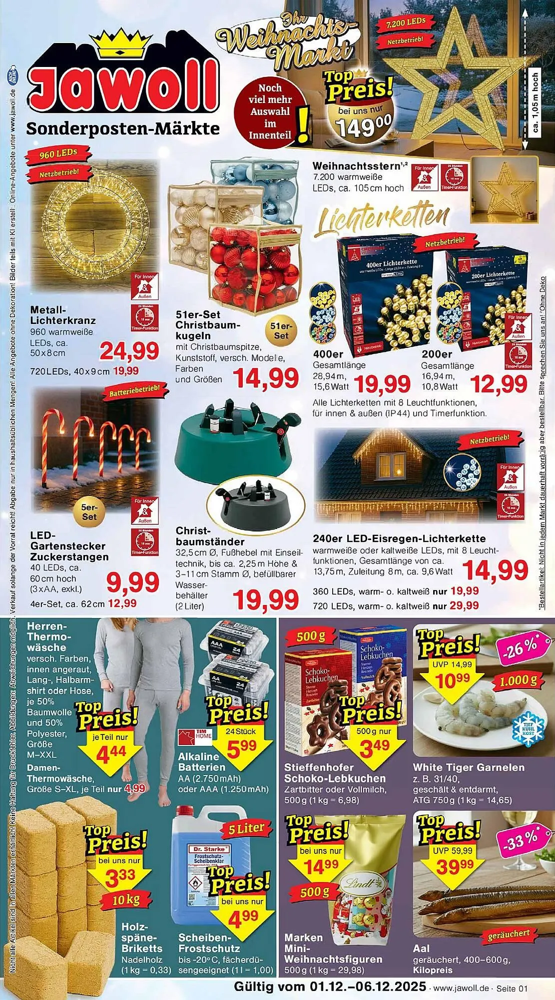 Jawoll Prospekt von 1. Dezember bis 6. Dezember 2025 - Prospekt seite 1