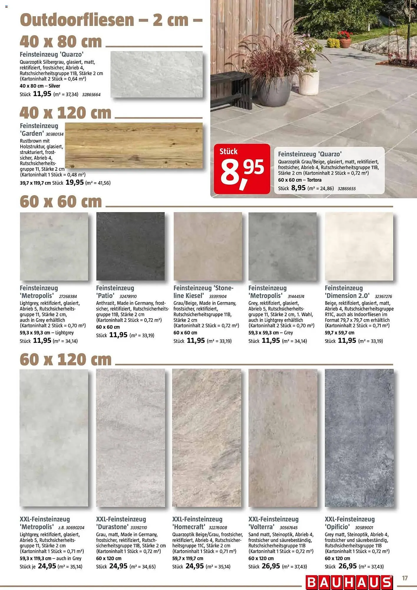 Bauhaus Prospekt von 28. März bis 11. April 2026 - Prospekt seite 17