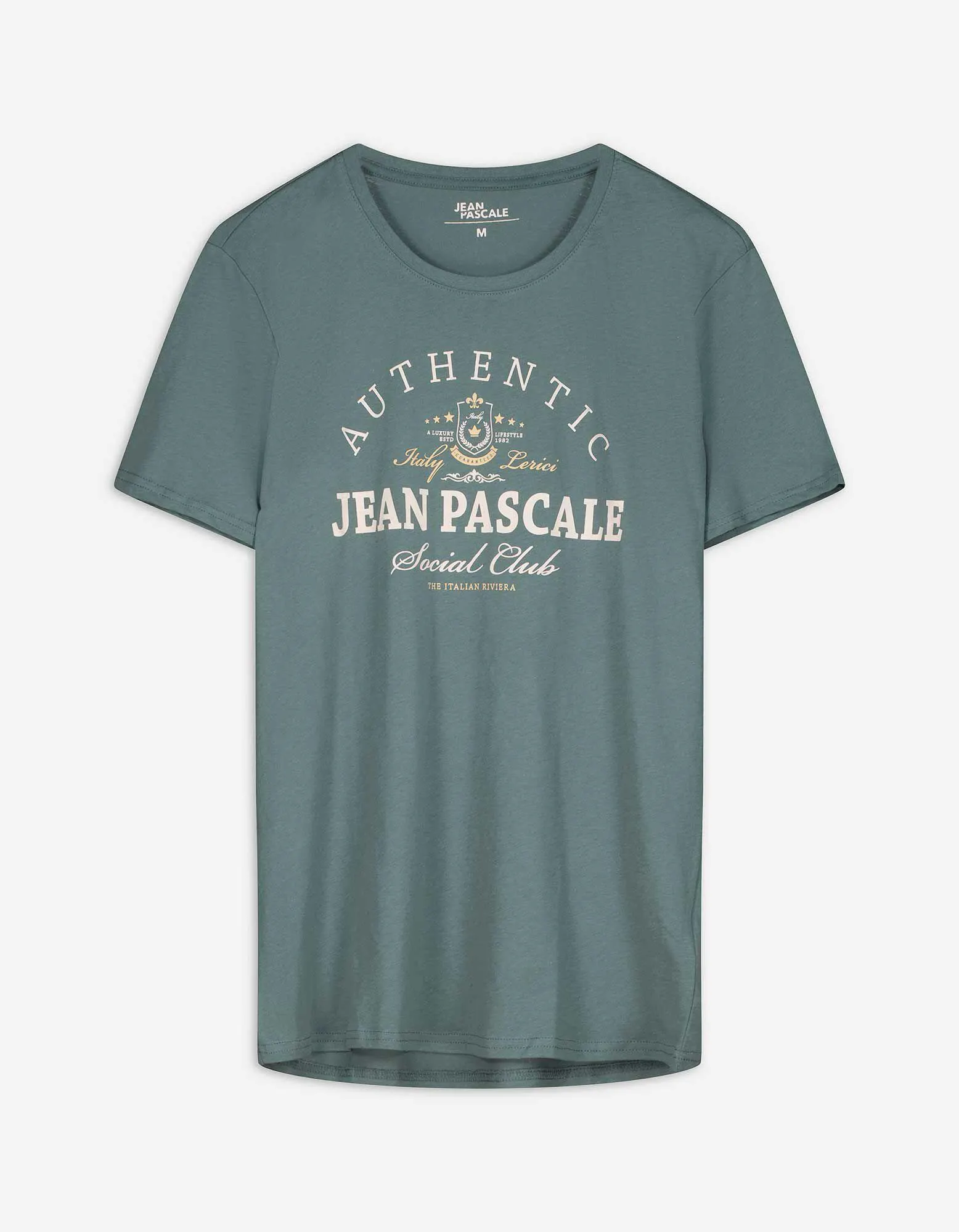 T-shirt - Scritta - celeste