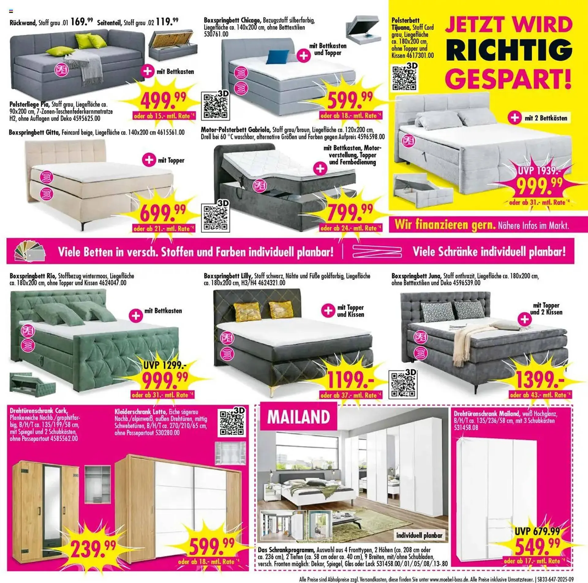Möbel Boss Prospekt von 9. August bis 22. August 2025 - Prospekt seite 9