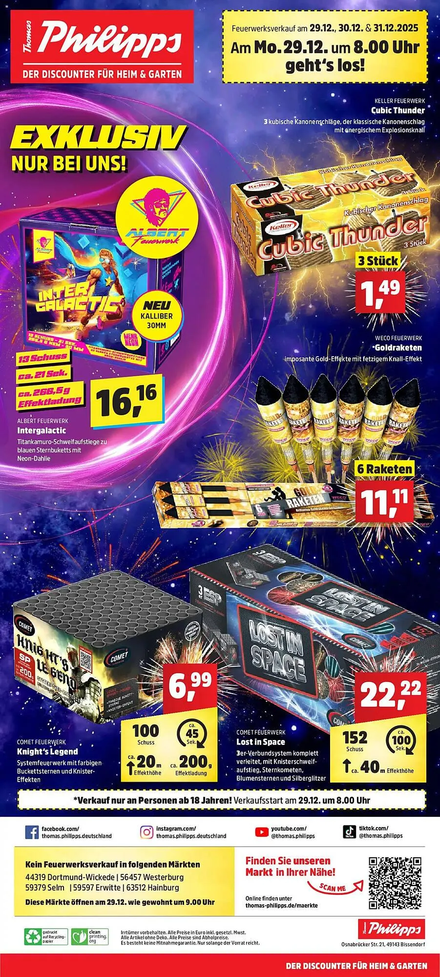 Thomas Philipps Prospekt von 29. Dezember bis 31. Dezember 2025 - Prospekt seite 1