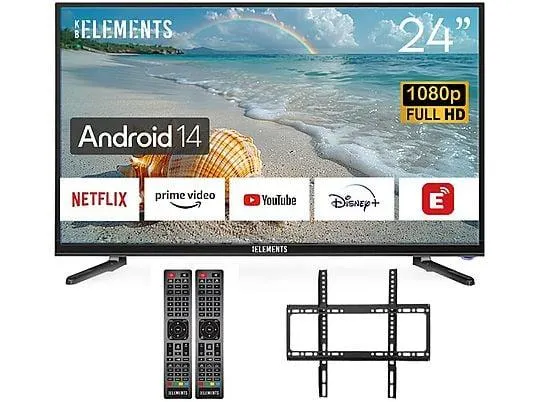 KB ELEMENTS ELT24DE14S LED TV (Flat, 24 Zoll / 60 cm, Full-HD, SMART TV)