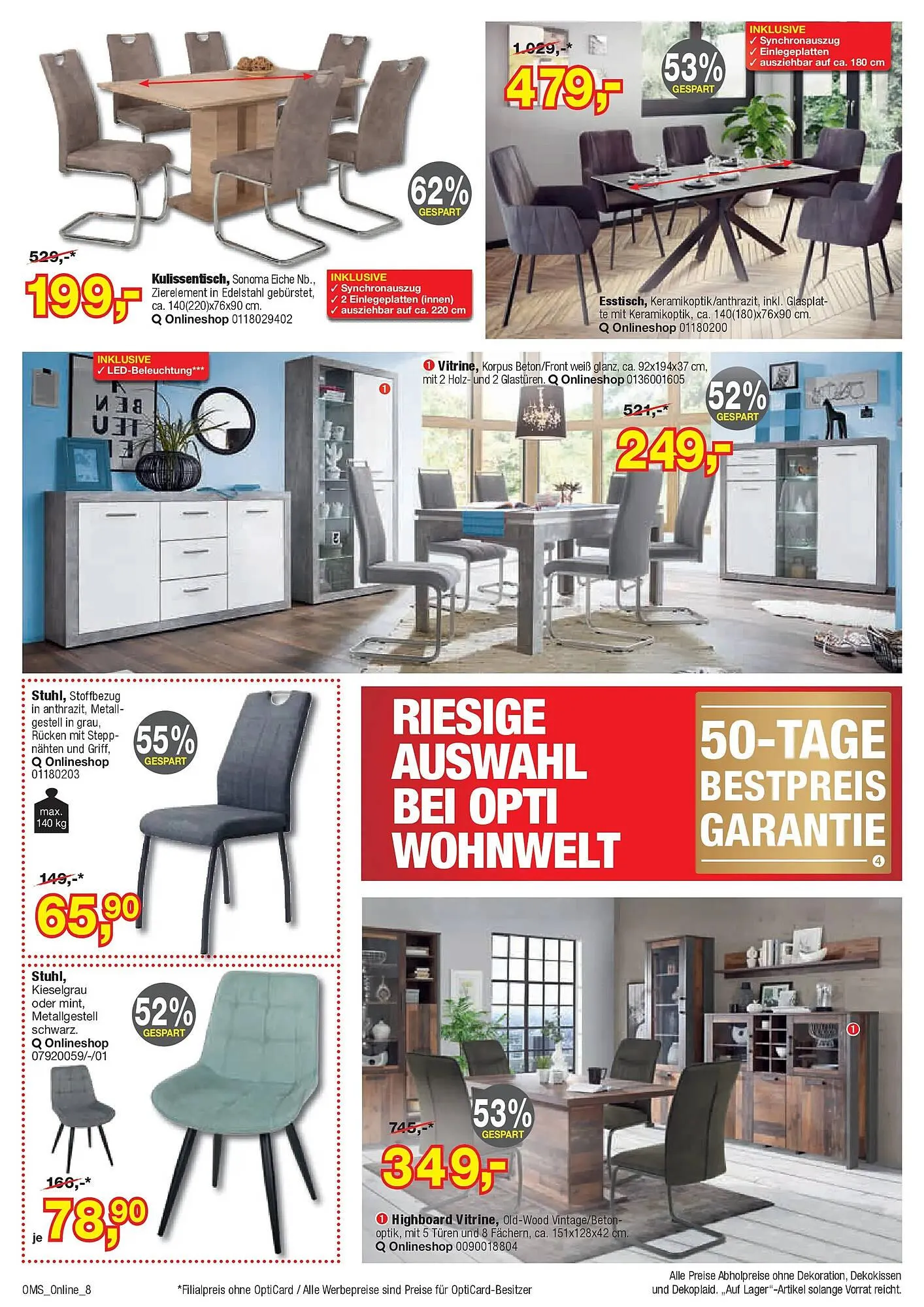 Opti Wohnwelt Prospekt von 21. März bis 1. April 2026 - Prospekt seite 8