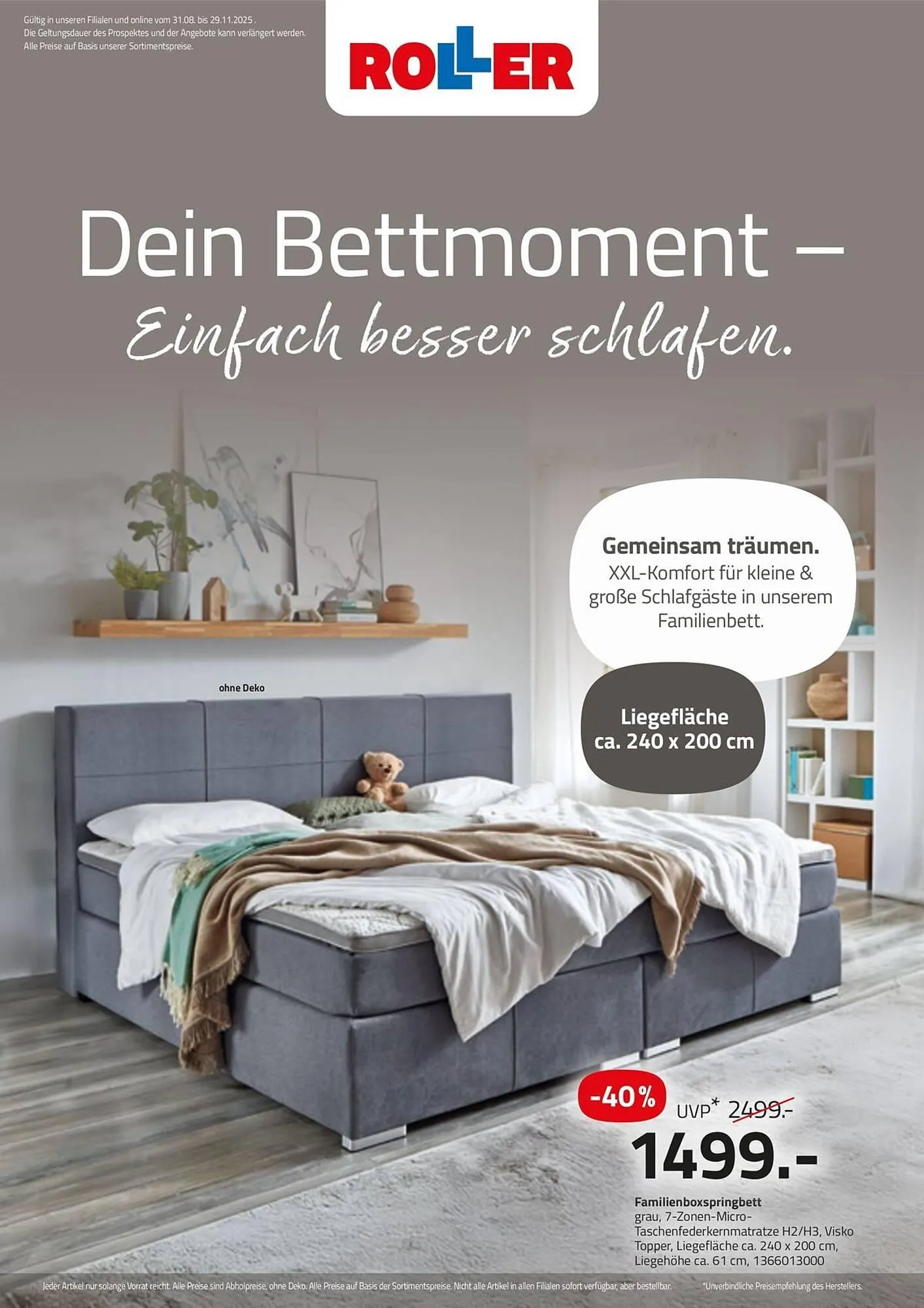 ROLLER Prospekt von 6. September bis 29. Oktober 2025 - Prospekt seite 1