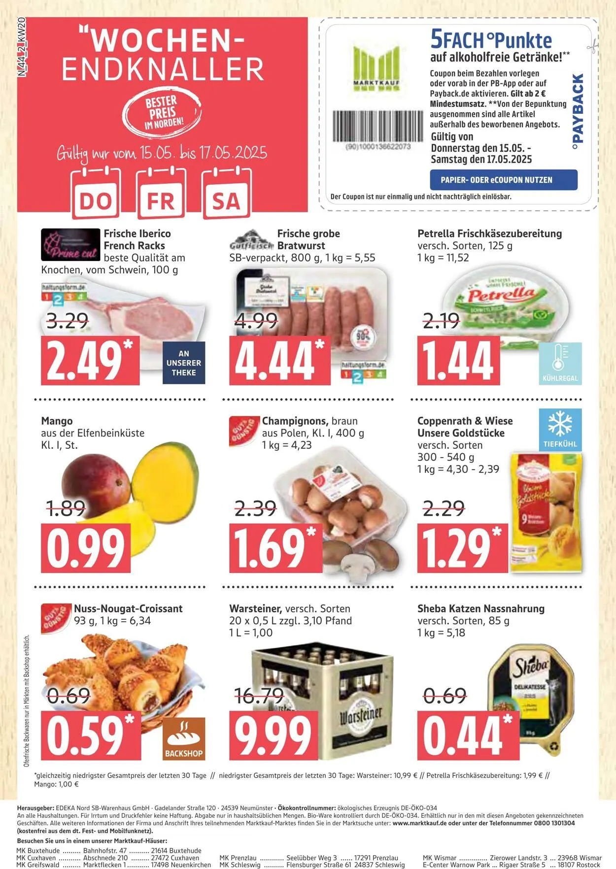 Marktkauf Aktueller Prospekt von 12. Mai bis 17. Mai 2025 - Prospekt seite 44
