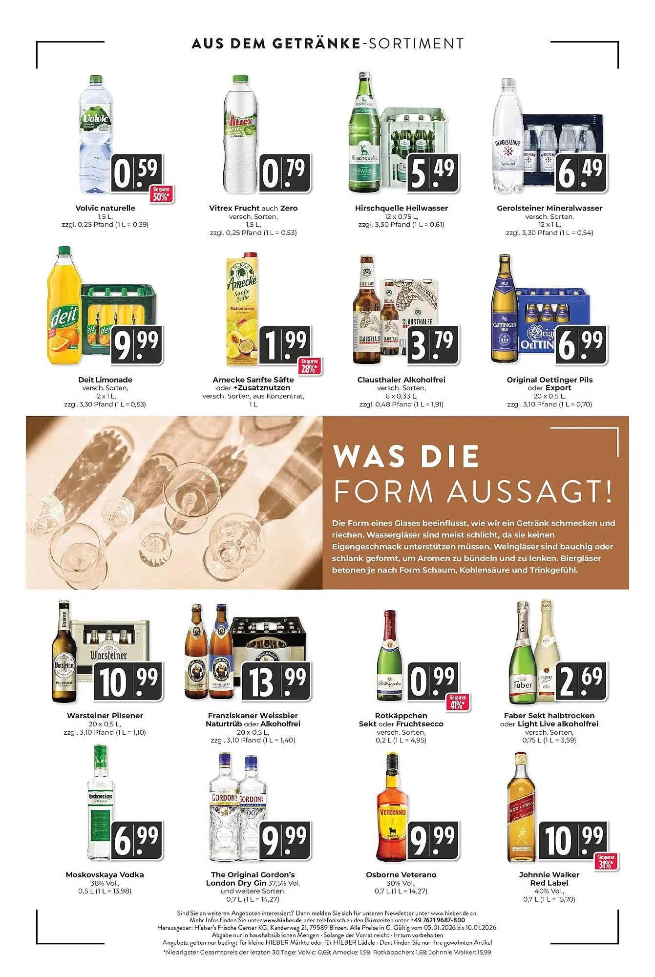 Hieber's Frische Center Prospekt von 4. Januar bis 10. Januar 2026 - Prospekt seite 12