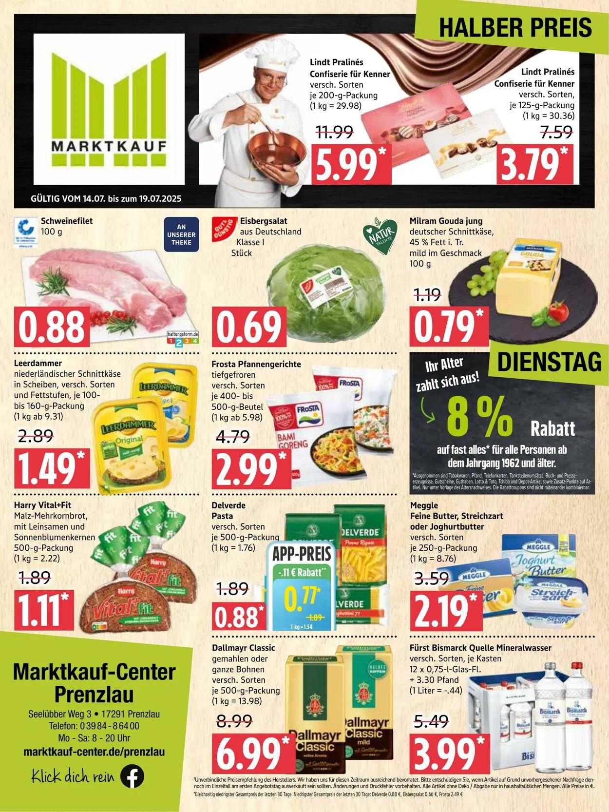 Marktkauf Aktueller Prospekt von 21. Juli bis 26. Juli 2025 - Prospekt seite 1