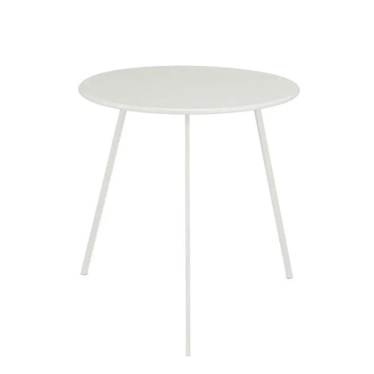 MICA DECORATIONS Beistelltisch SEATLE 50 cm weiß