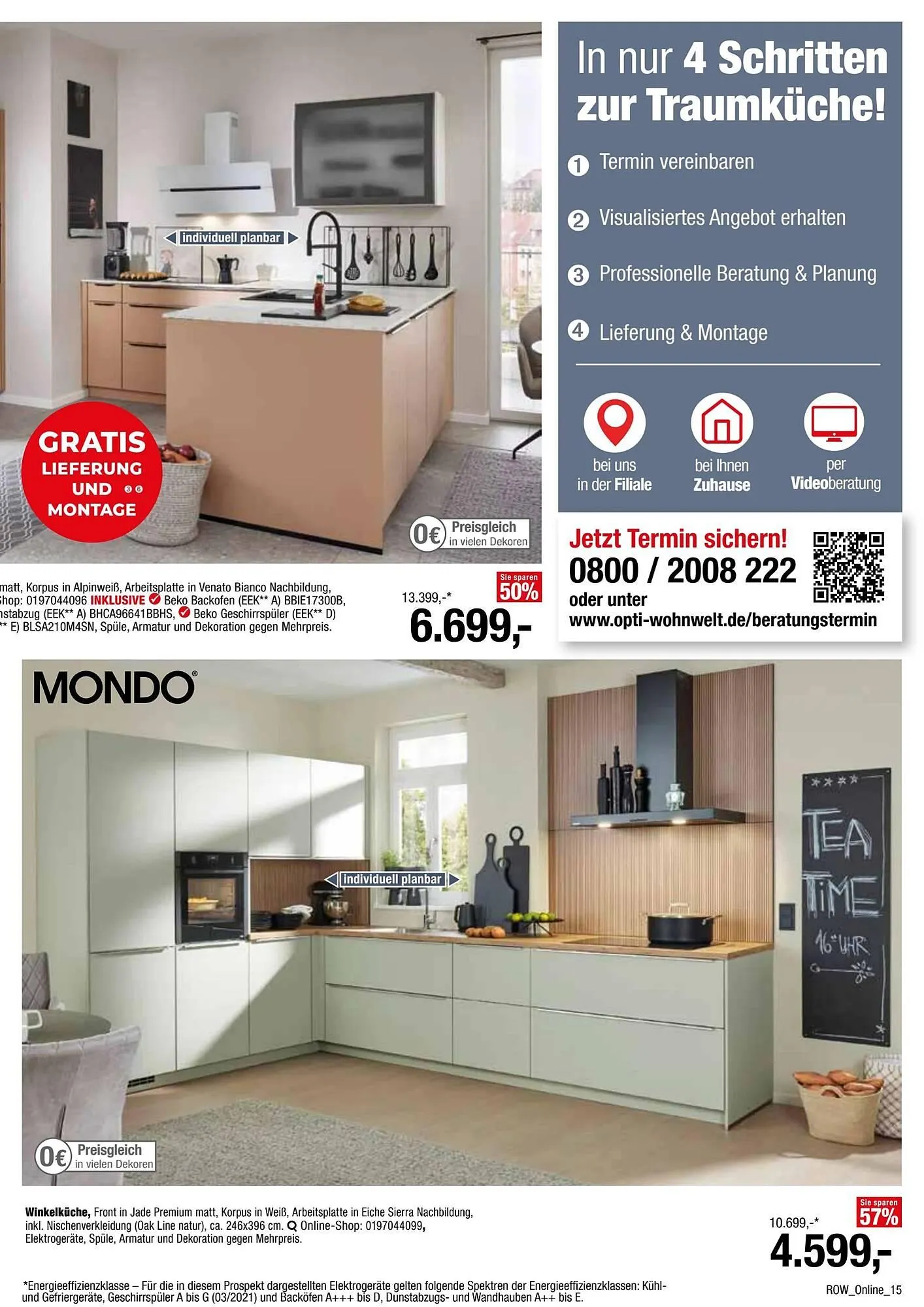 Opti Wohnwelt Prospekt von 23. März bis 27. März 2025 - Prospekt seite 15