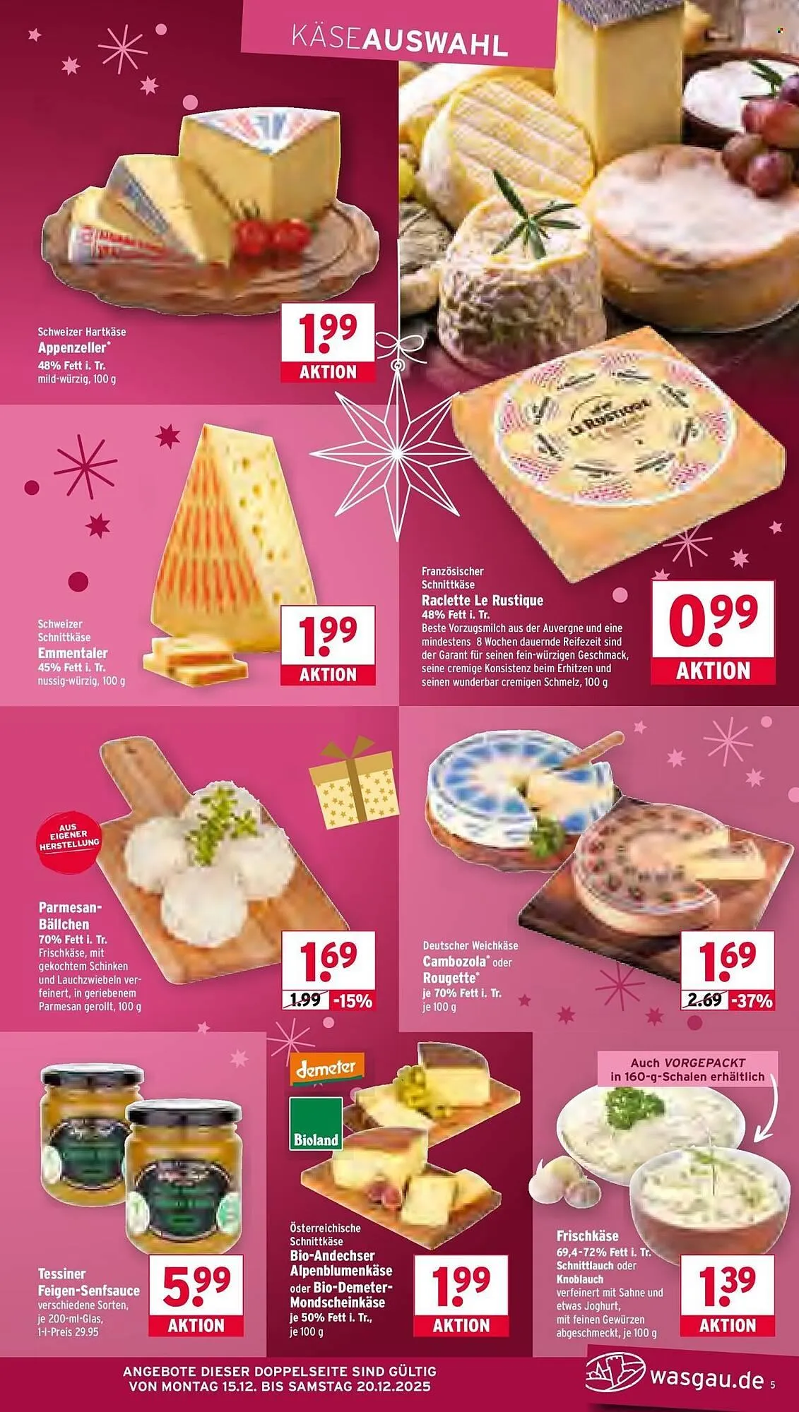 Wasgau Prospekt von 15. Dezember bis 20. Dezember 2025 - Prospekt seite 5