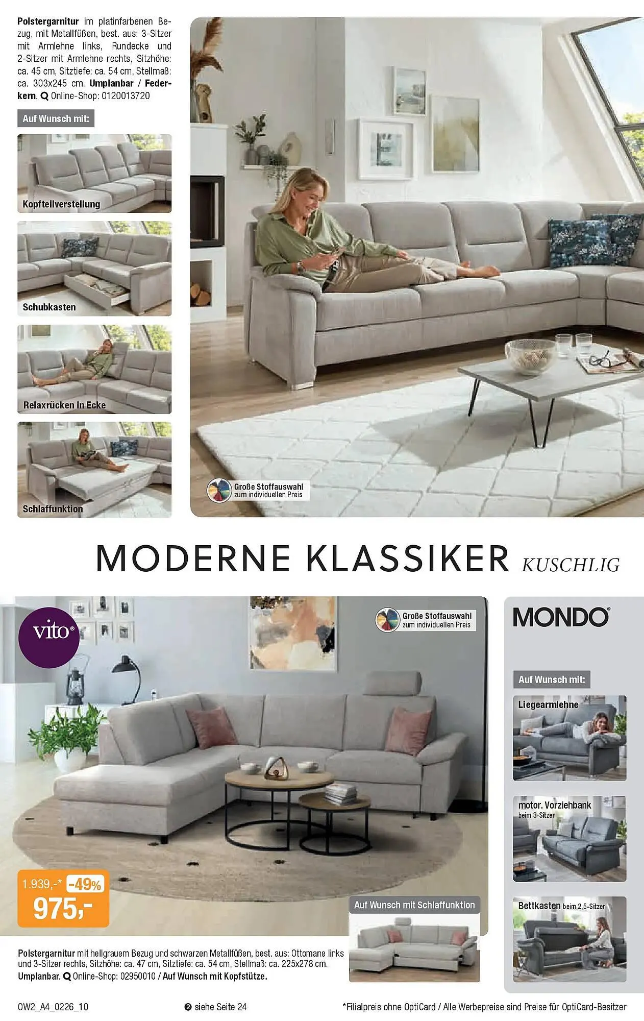 Opti Wohnwelt Prospekt von 28. Januar bis 21. Februar 2026 - Prospekt seite 10