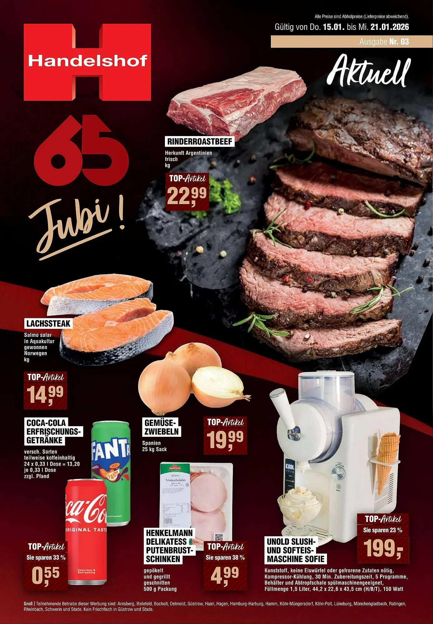 Handelshof Prospekt von 15. Januar bis 21. Januar 2026 - Prospekt seite 1