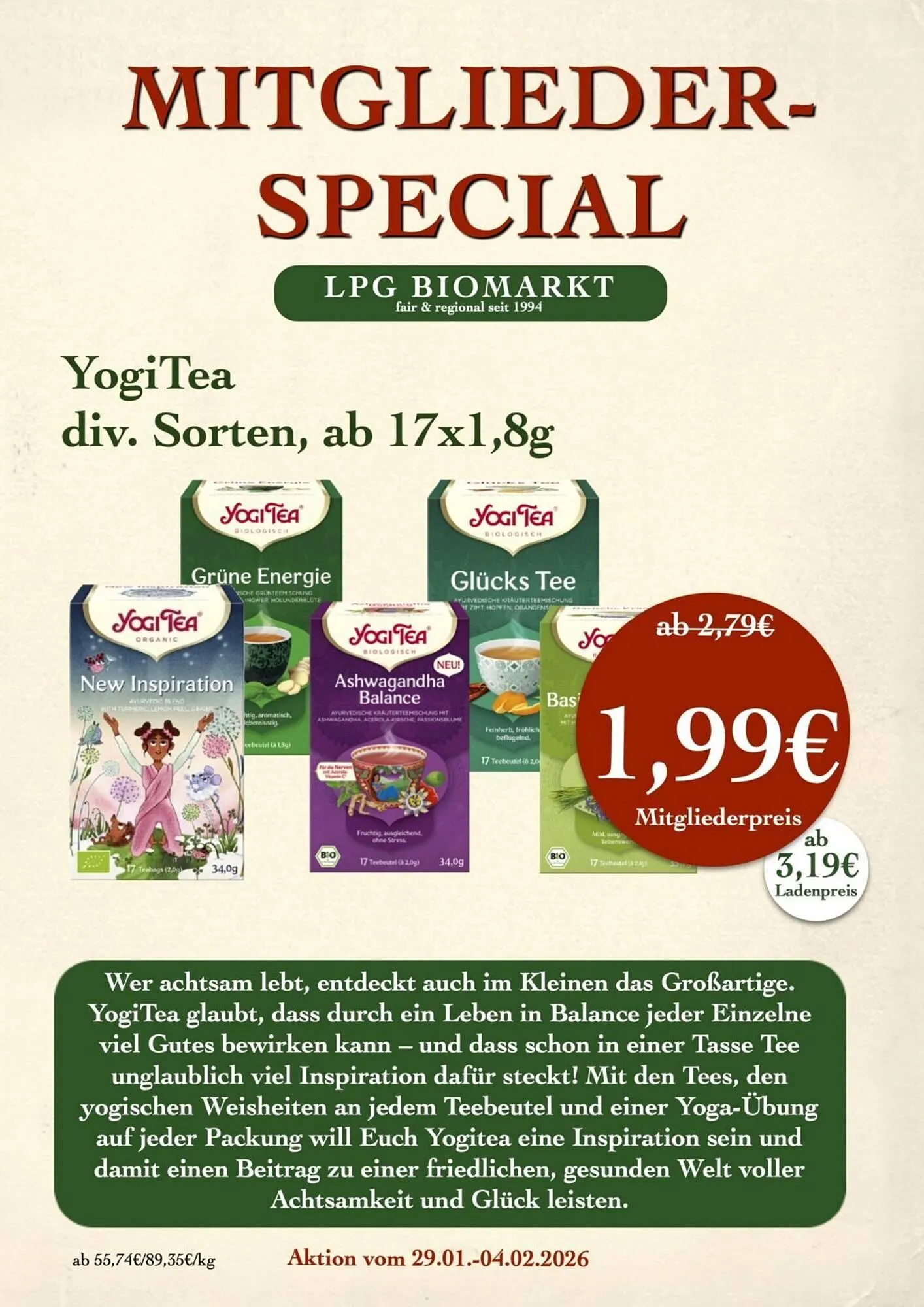 LPG Biomarkt Prospekt von 29. Januar bis 4. Februar 2026 - Prospekt seite 18