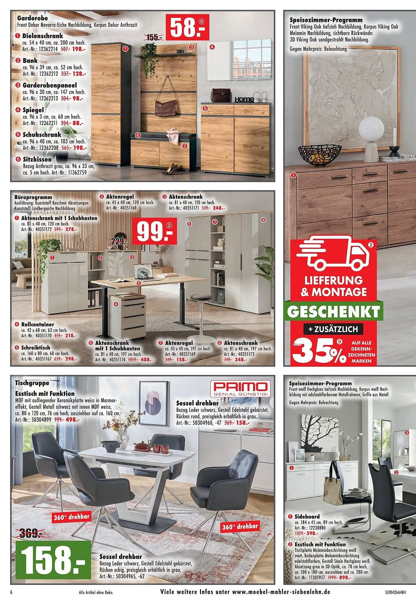 Möbel Mahler Katalog von 15. April bis 5. Mai 2026 - Prospekt seite 6