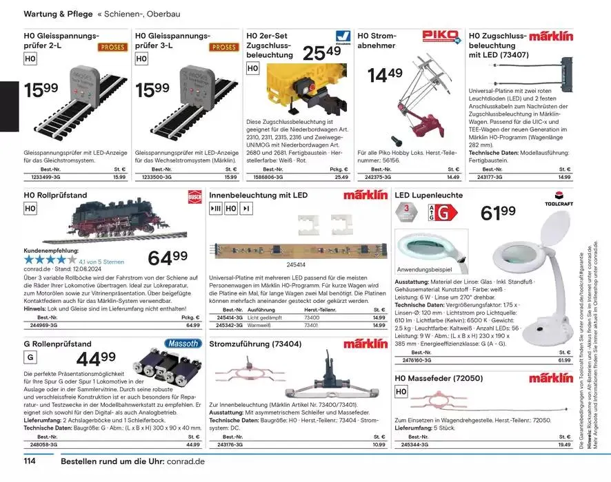 Modellbahn Katalog von 29. Oktober bis 31. Dezember 2025 - Prospekt seite 116
