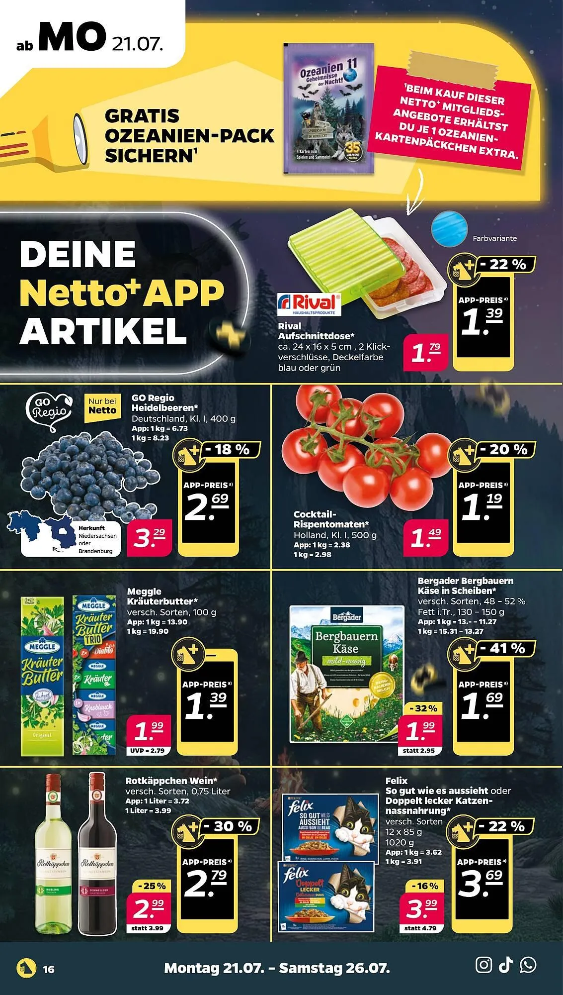 NETTO Prospekt von 21. Juli bis 26. Juli 2025 - Prospekt seite 16