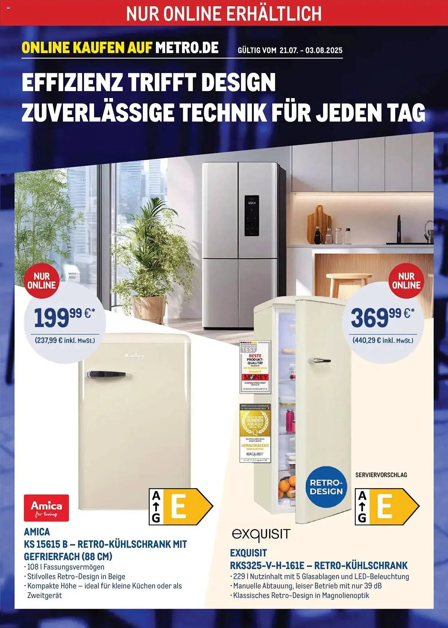 METRO Prospekt von 21. Juli bis 3. August 2025 - Prospekt seite 1