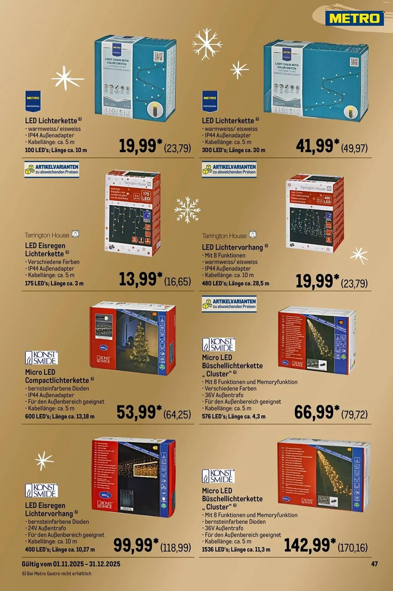 METRO Prospekt von 1. November bis 31. Dezember 2025 - Prospekt seite 55