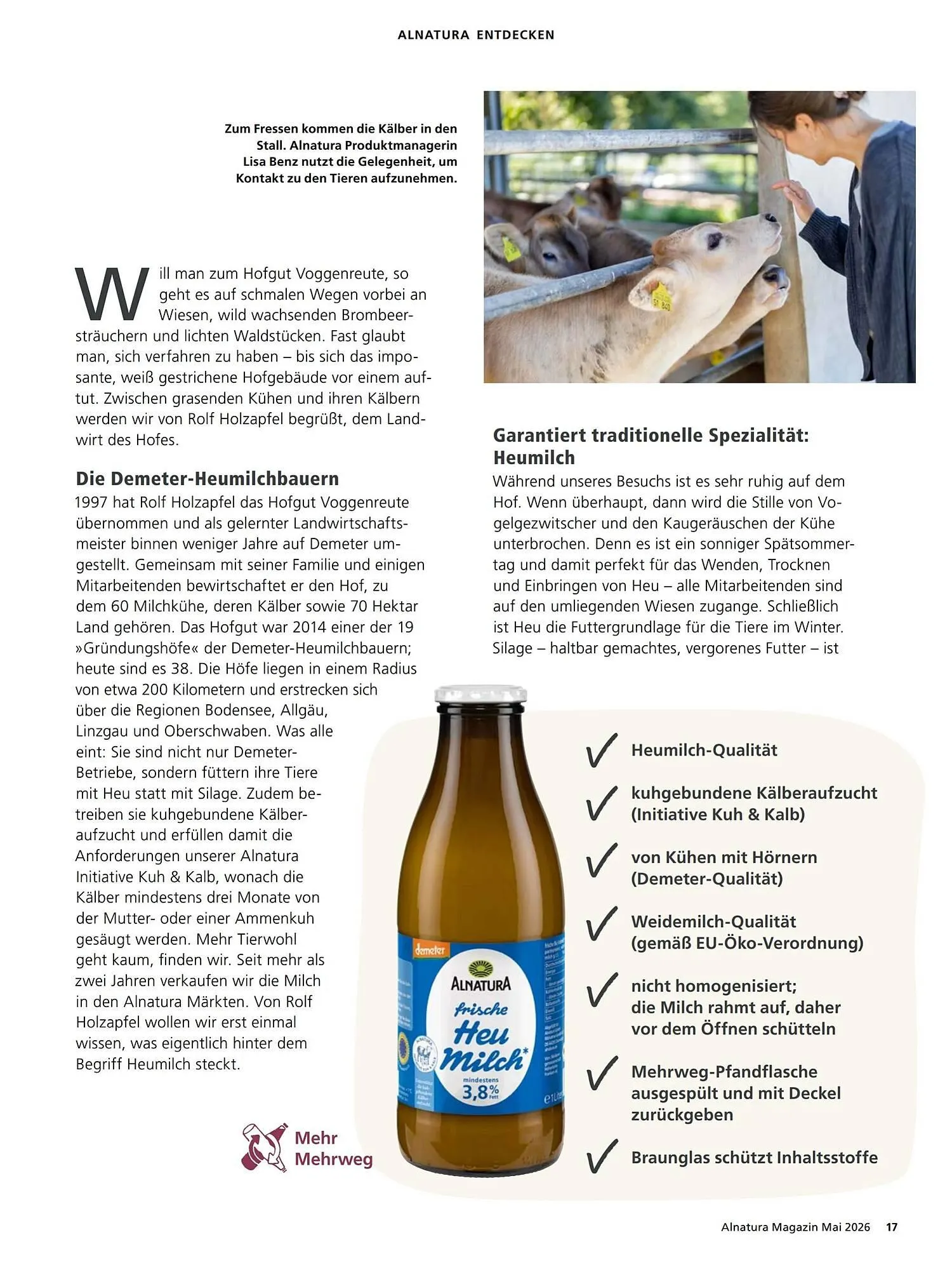 Alnatura Magazin von 1. Mai bis 1. Juni 2026 - Prospekt seite 17