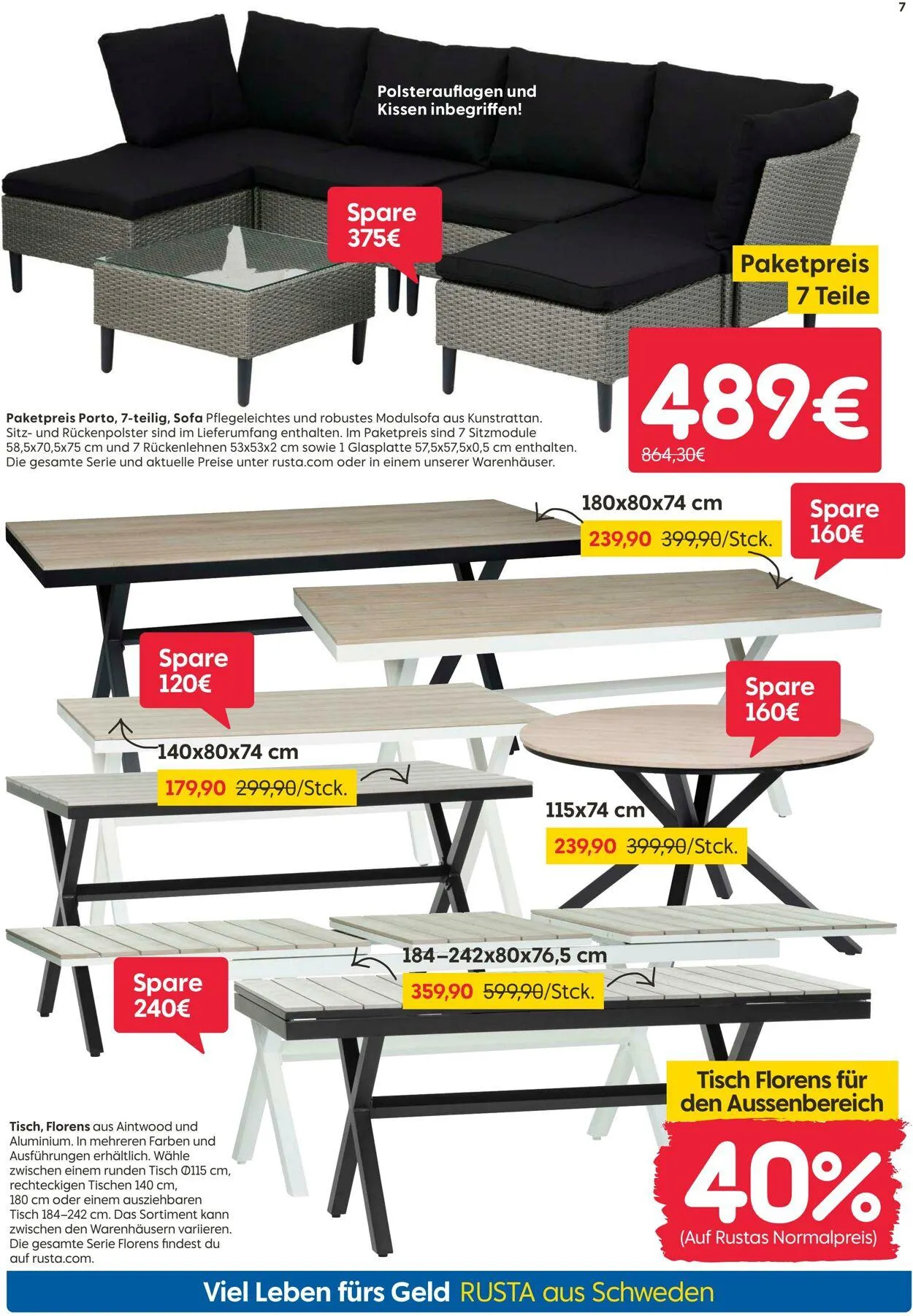 Rusta Aktueller Prospekt von 8. Mai bis 22. Mai 2025 - Prospekt seite 7