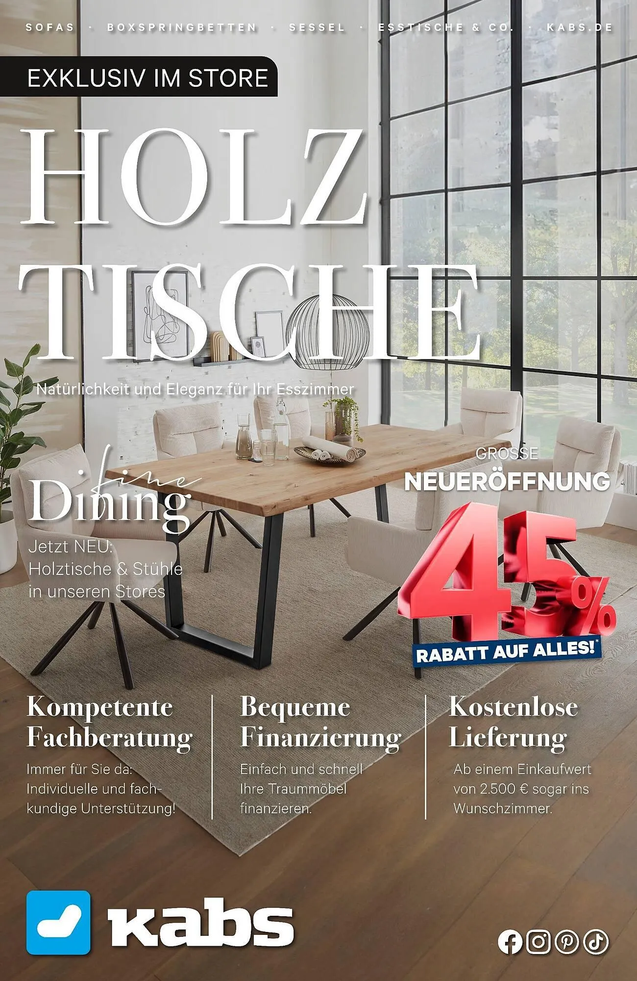 Kabs Polsterwelt Prospekt von 4. April bis 1. Mai 2025 - Prospekt seite 1