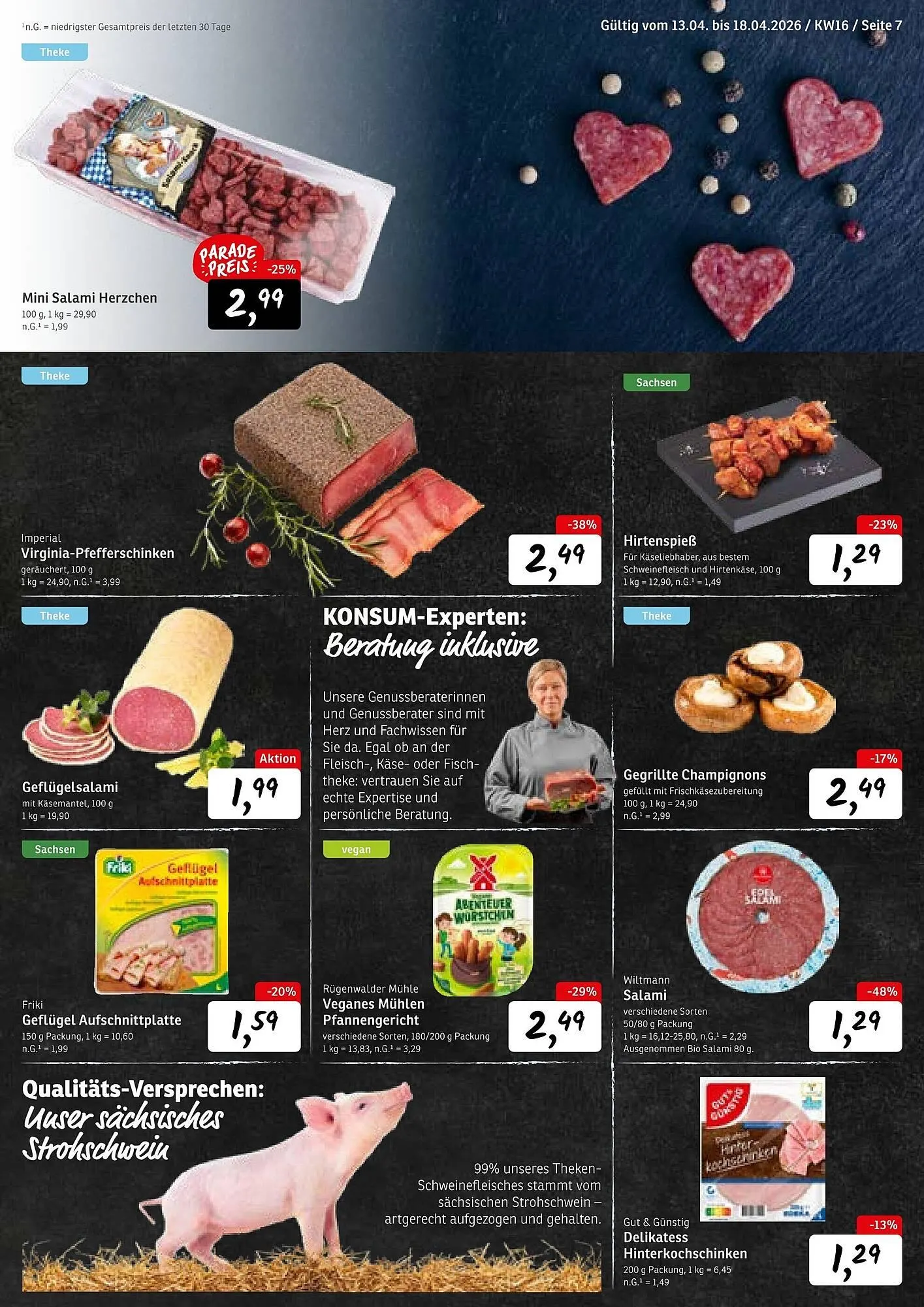 KONSUM Prospekt von 13. April bis 18. April 2026 - Prospekt seite 7
