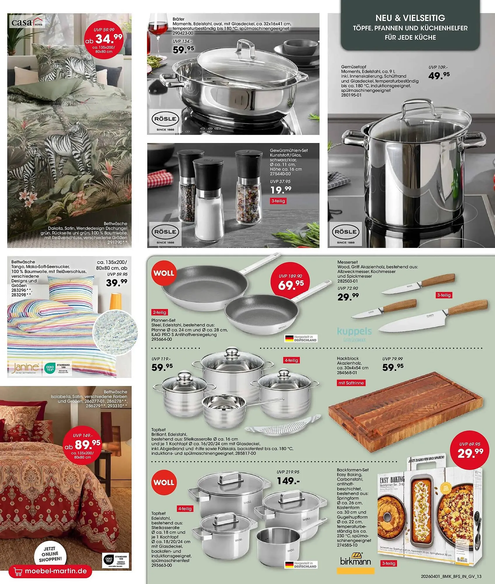 Möbel Martin Prospekt von 31. März bis 30. April 2026 - Prospekt seite 13