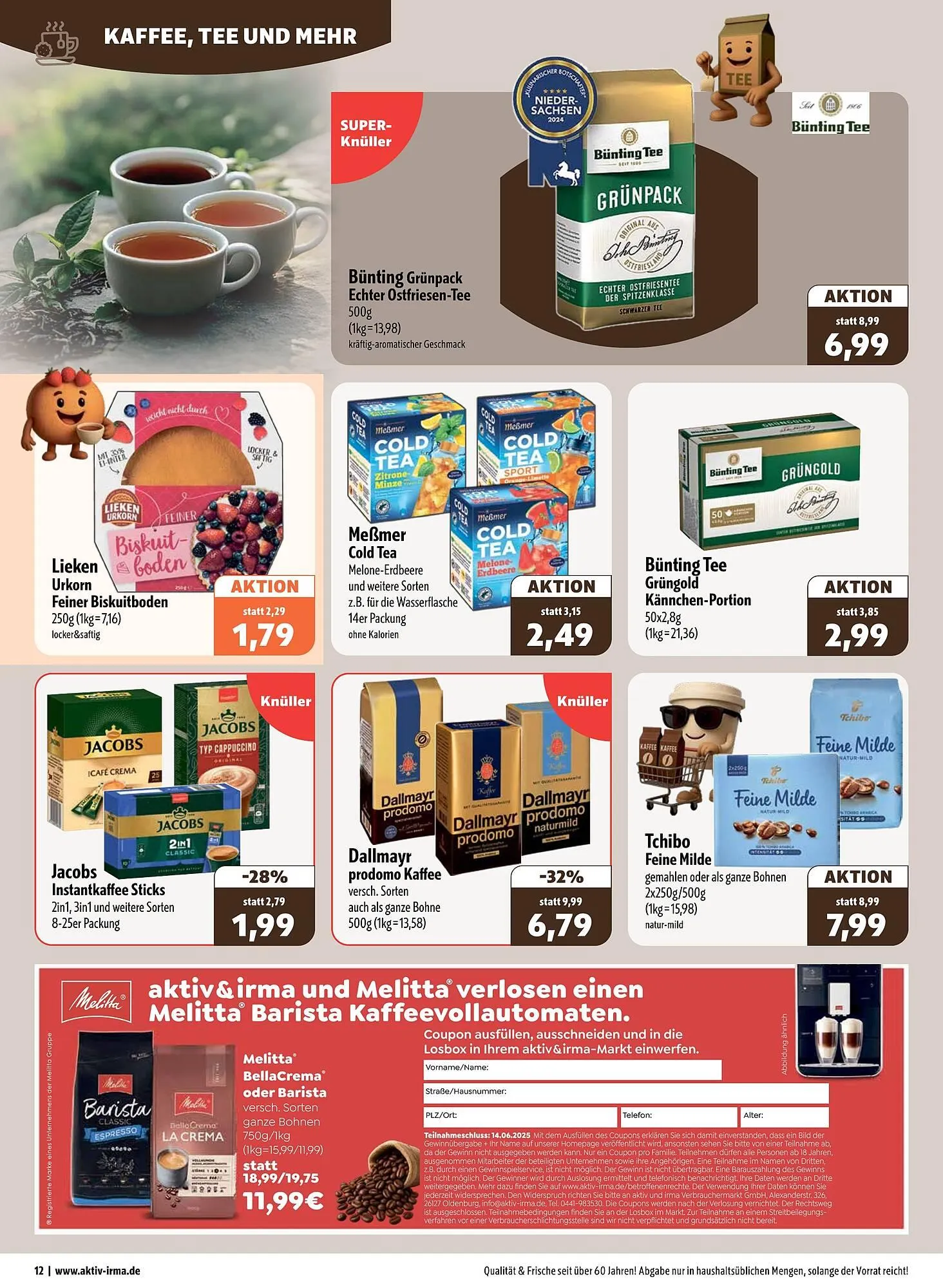Aktiv Irma Prospekt von 9. Juni bis 14. Juni 2025 - Prospekt seite 12