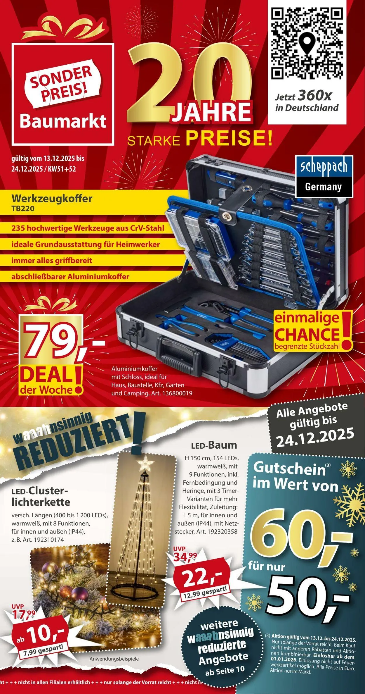 Sonderpreis Baumarkt Aktueller Prospekt von 6. Dezember bis 25. Dezember 2025 - Prospekt seite 1