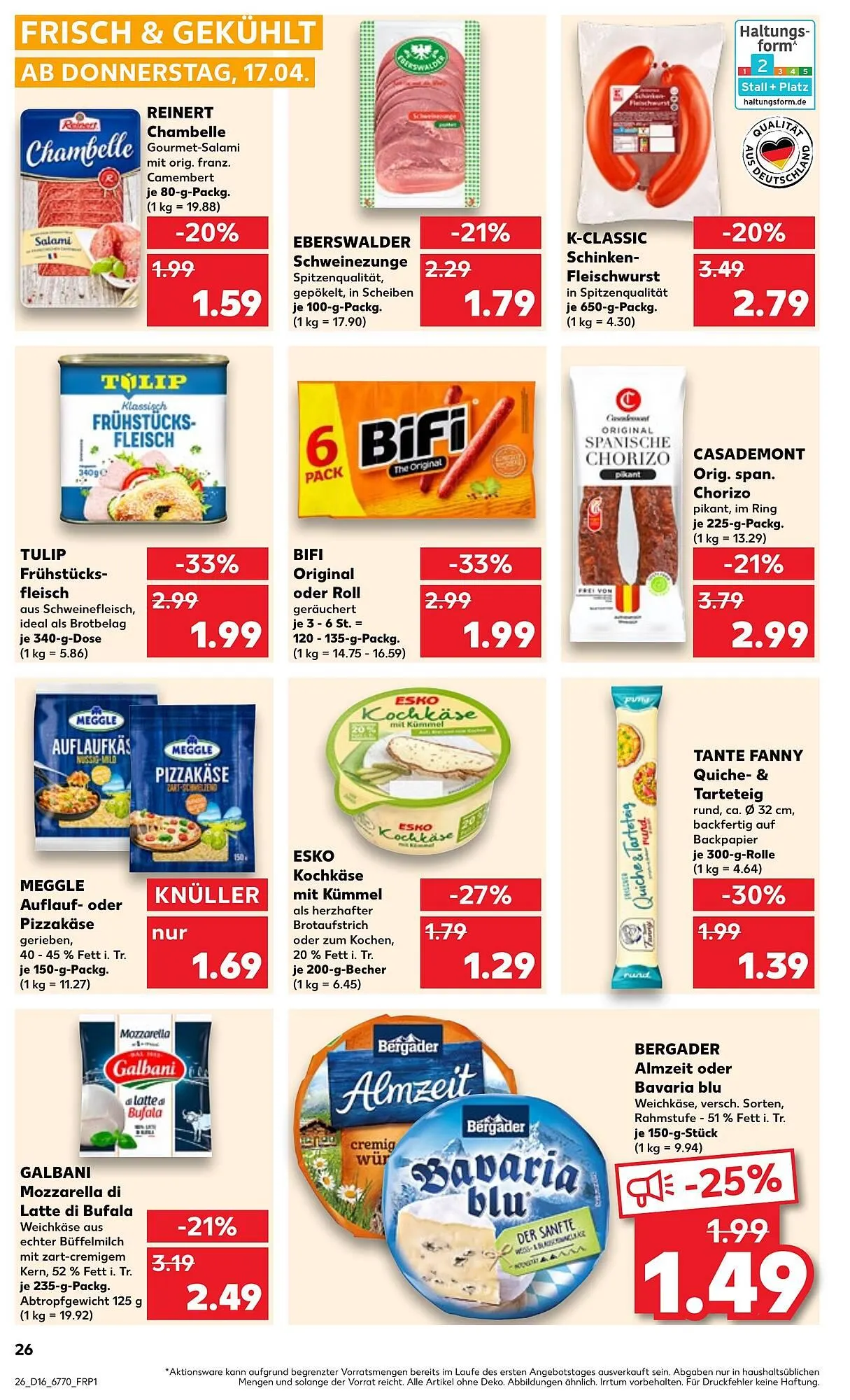 Kaufland Prospekt von 17. April bis 23. April 2025 - Prospekt seite 26